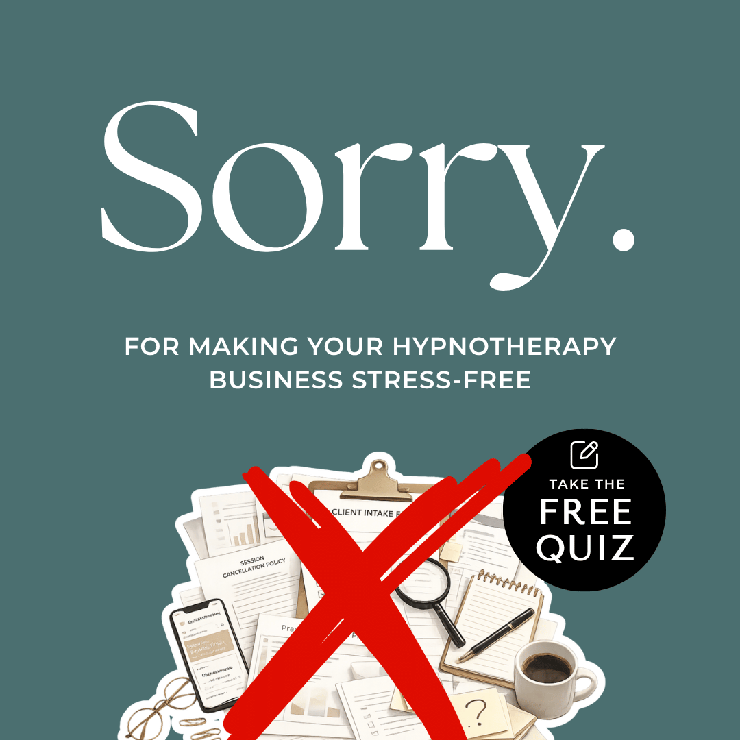 Hypno Design Studio Facebook ad: Find your Hypnotherapy Business Bottleneck