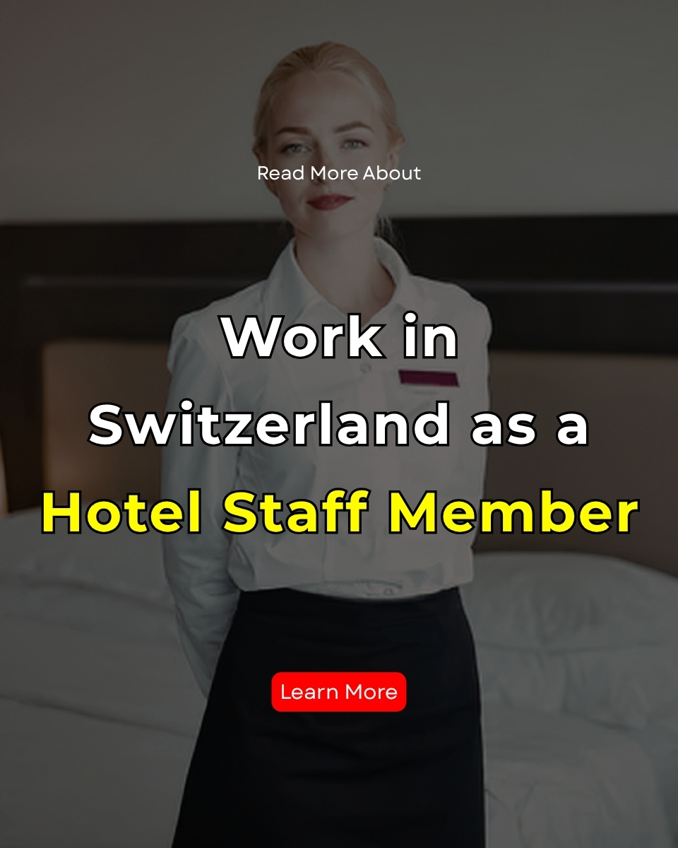 Job Voice Facebook ad: Learn more about hotel staff work in Switzerland
