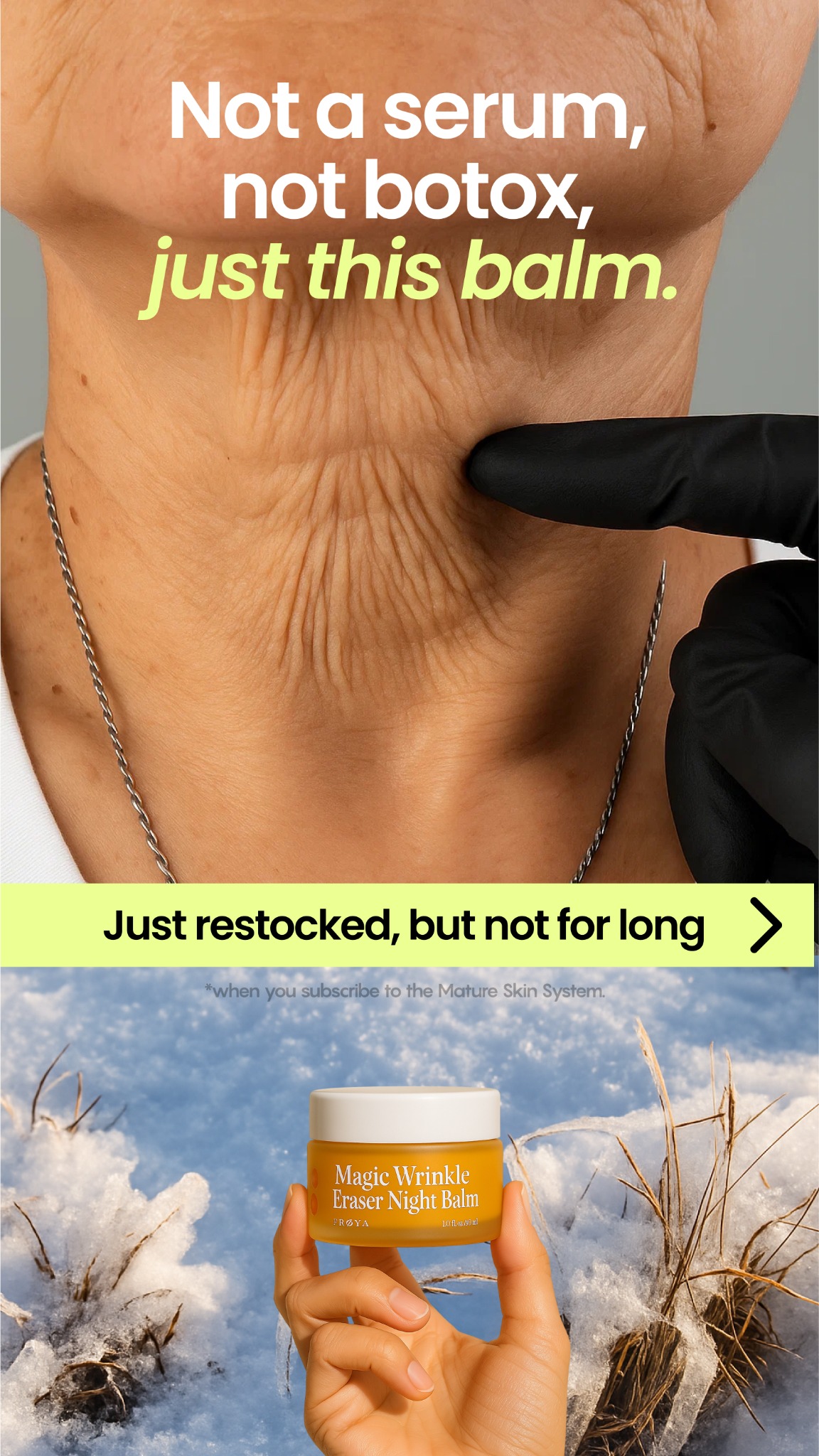 Frøya Organics Facebook ad