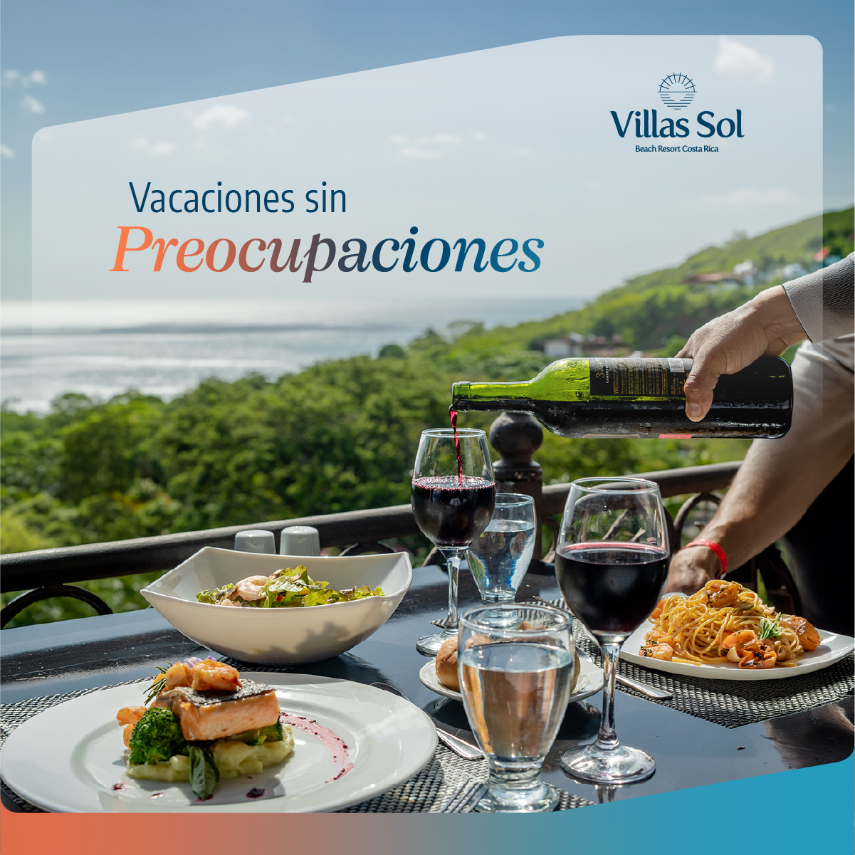 Villas Sol Beach Resort Facebook ad: Reservá