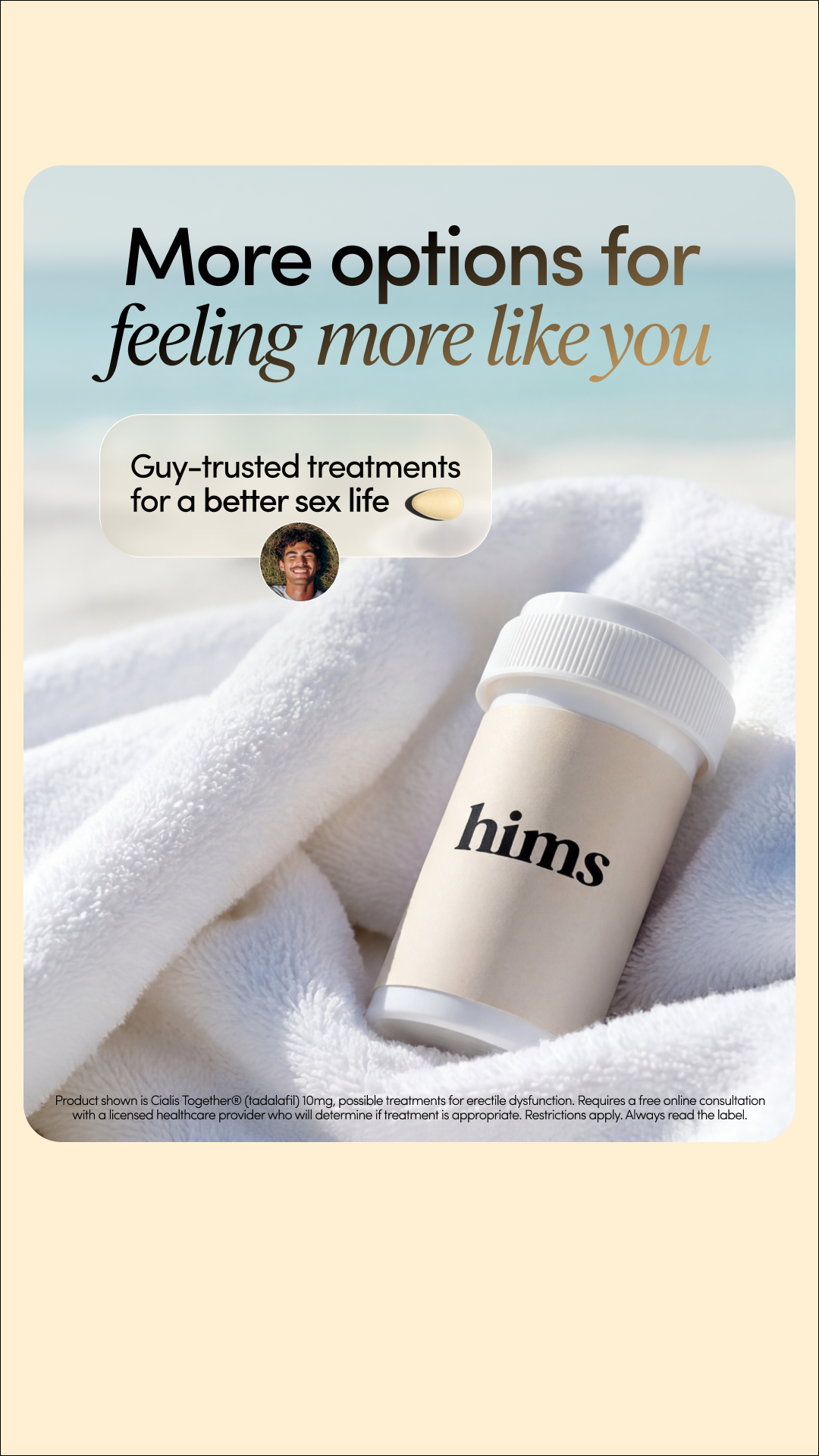 hims Facebook ad