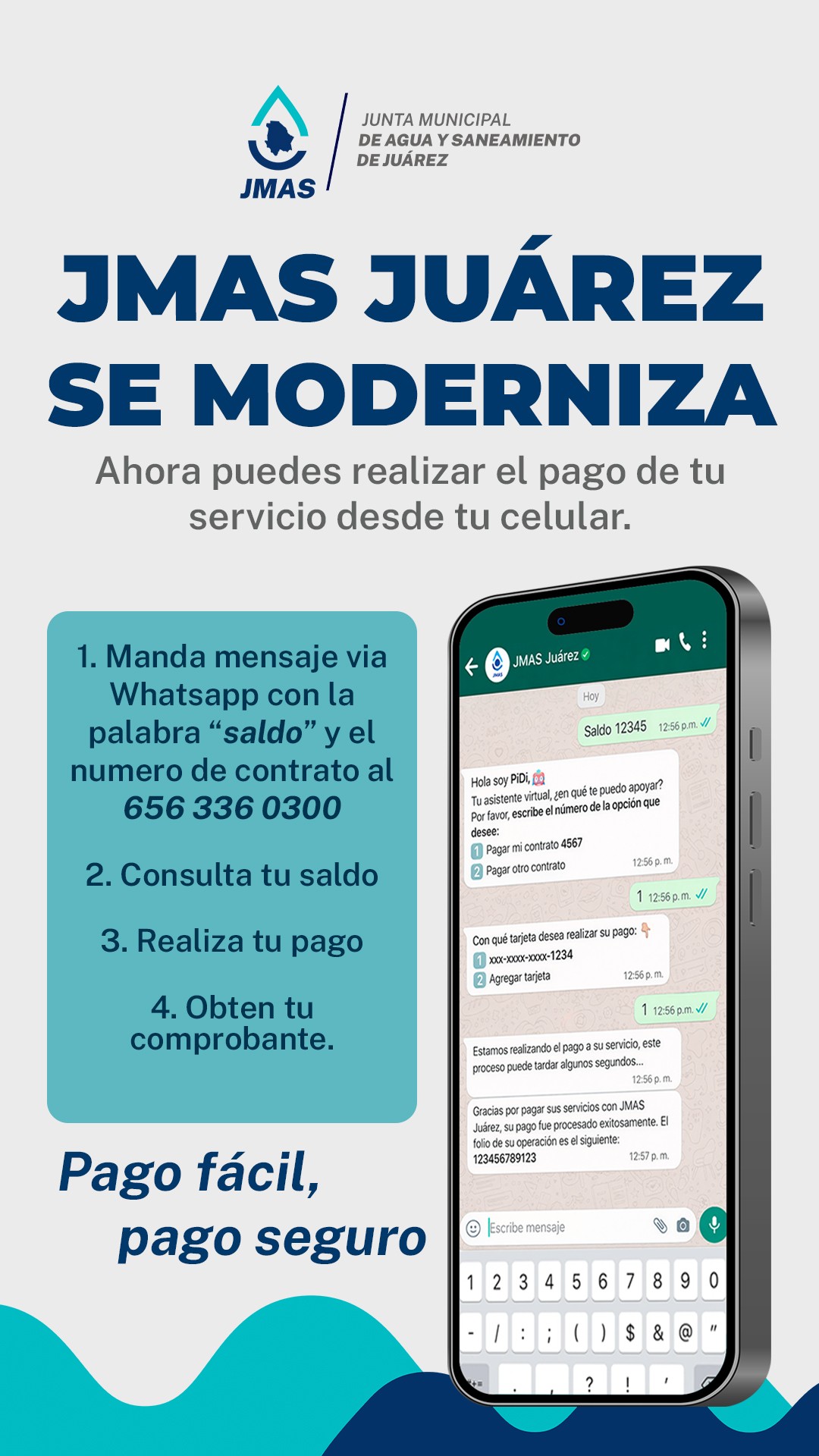 Pagos Digitales Juárez Facebook ad from Feb 6, 2026