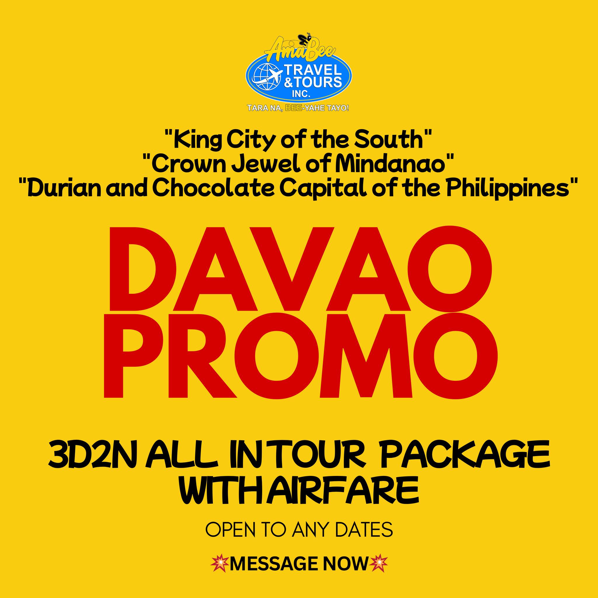 AmaBee Travel and Tours Inc. Facebook ad