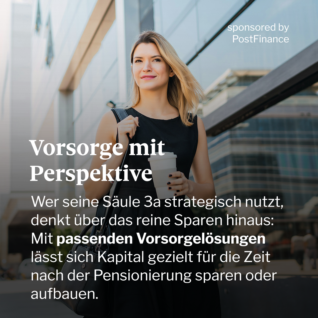 Tages-Anzeiger Facebook ad: Wer seine Säule 3a nicht nur zum Sparen…
