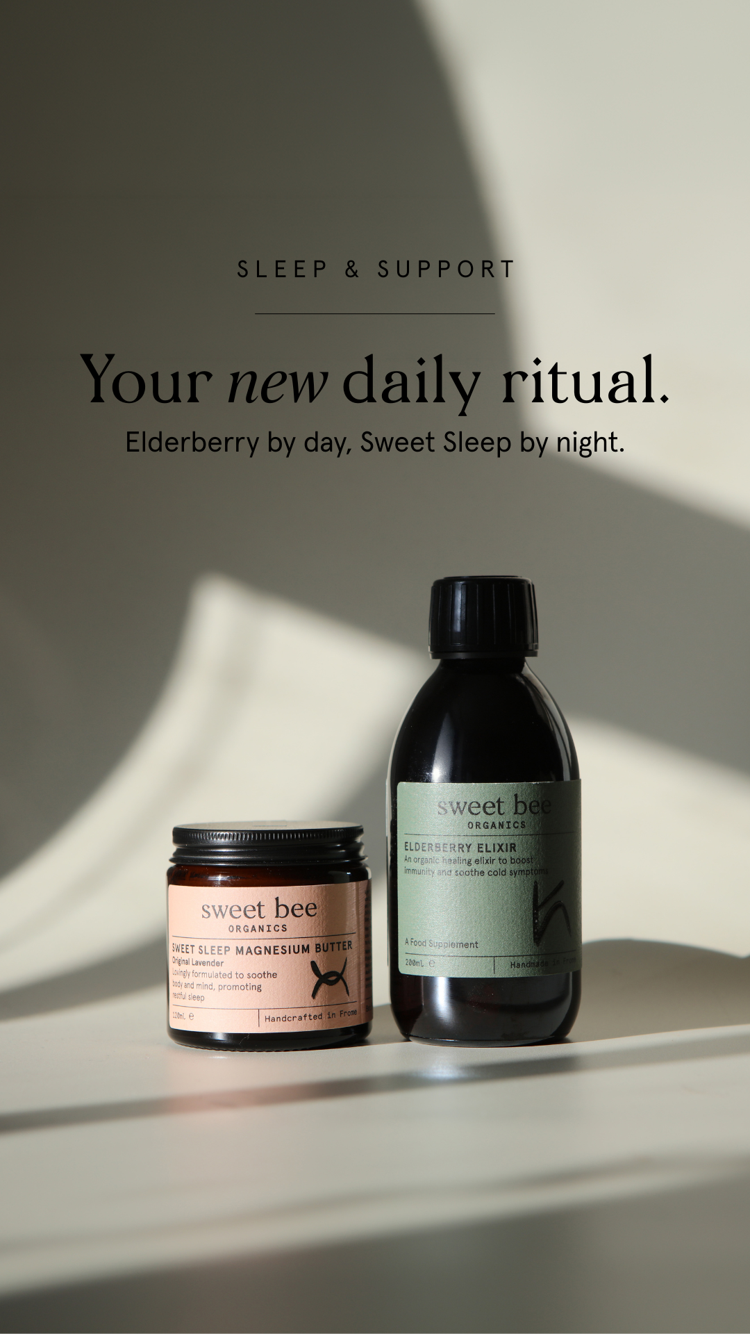 Sweet Bee Organics Facebook ad