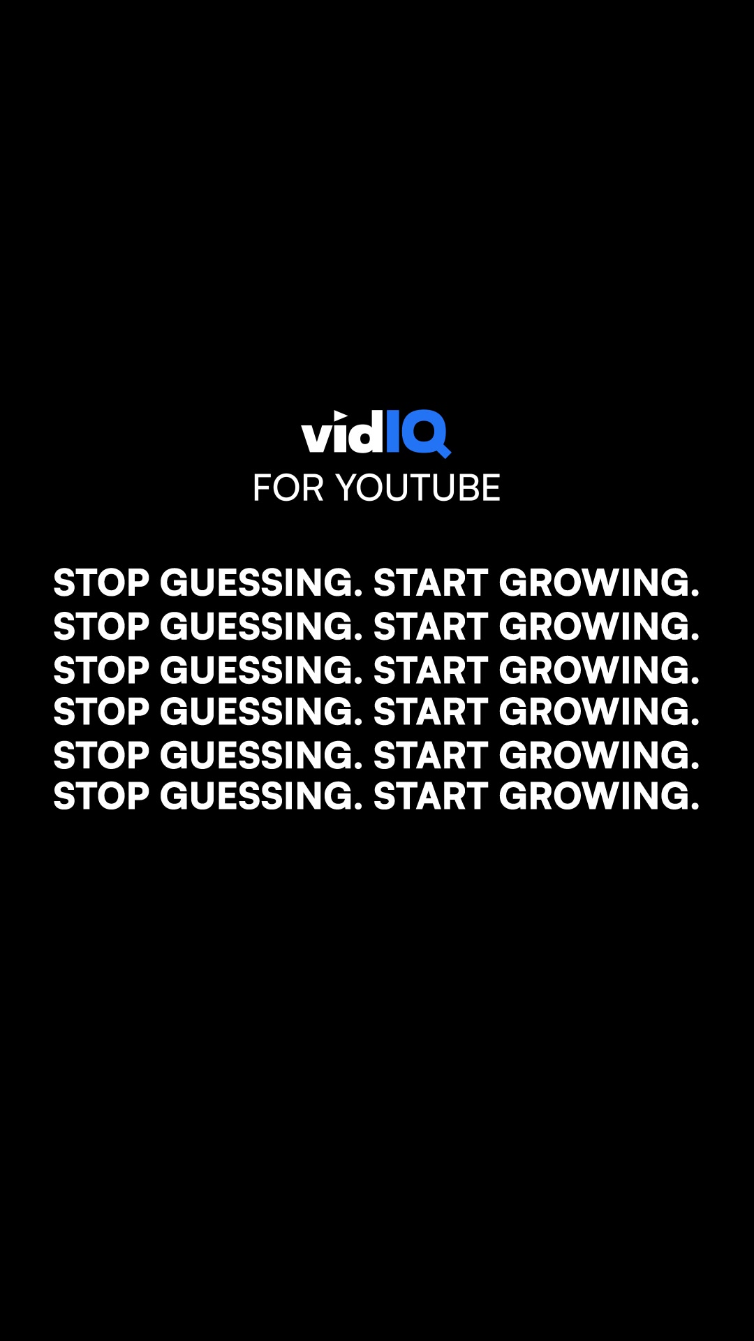 vidIQ Facebook ad: Get More Watch Time