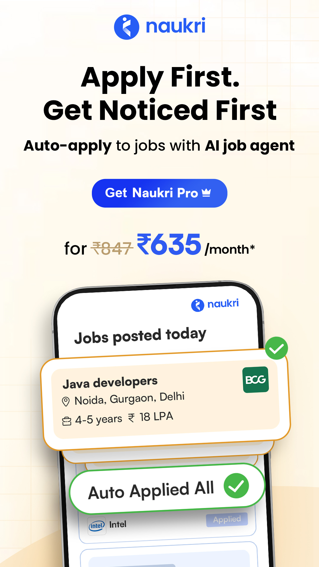 Naukri.com Facebook ad