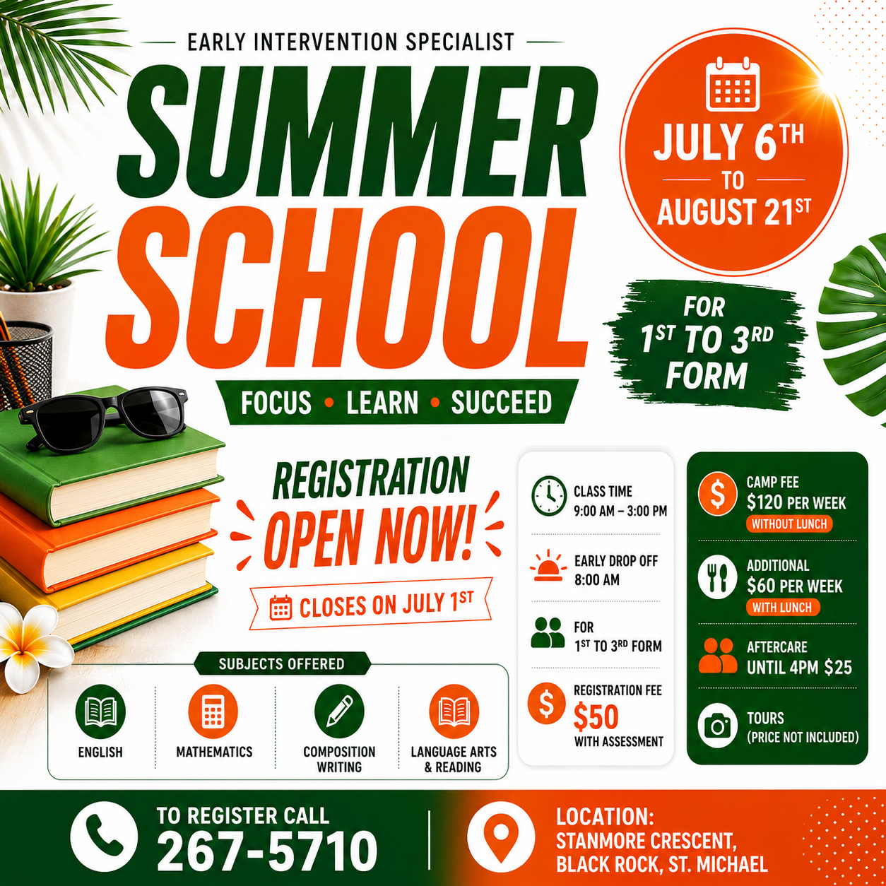 Early Intervention Specialist Facebook ad: GIVE YOUR CHILD A SUMMER THEY'LL NEVER FORGET!