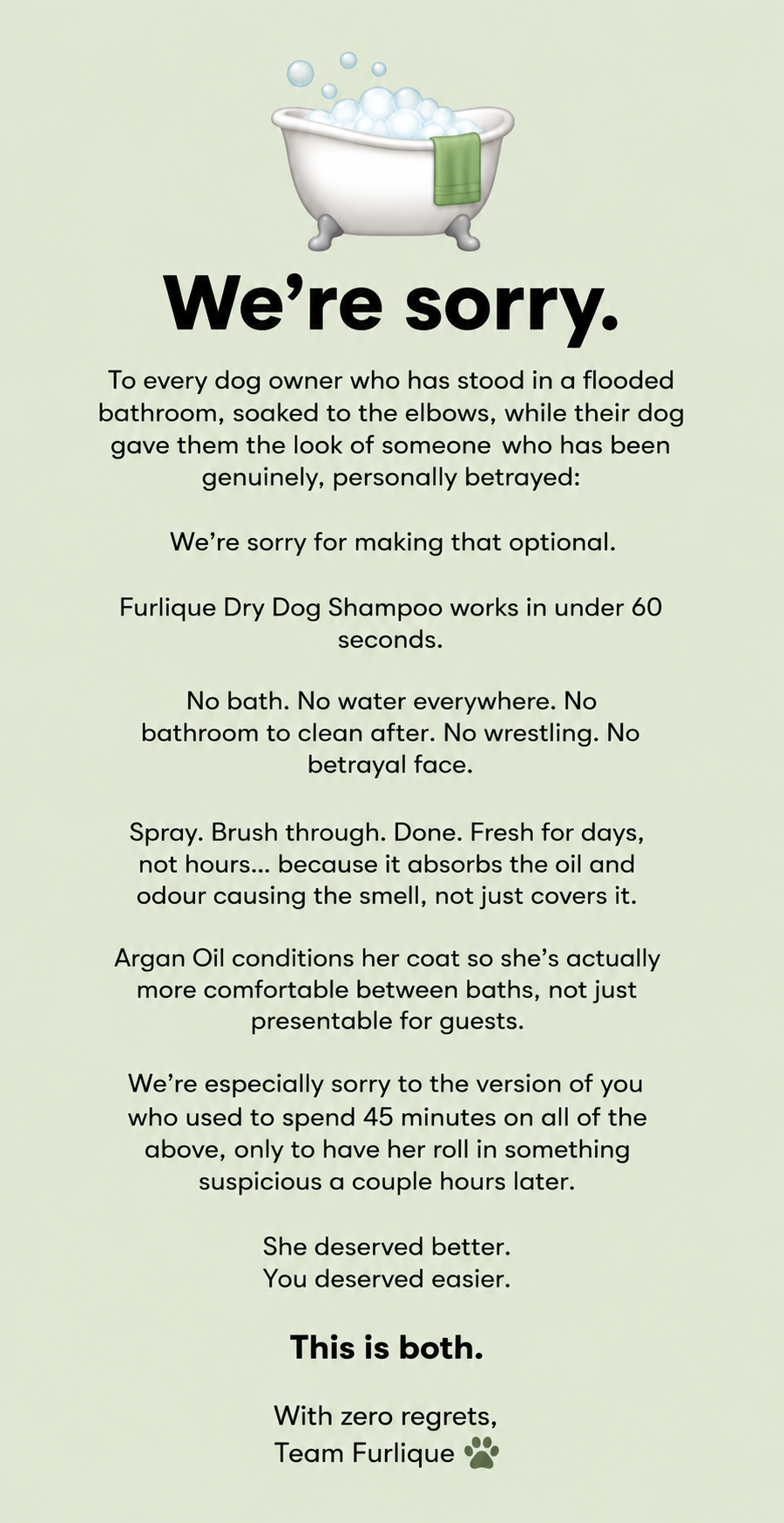 Furlique Facebook ad