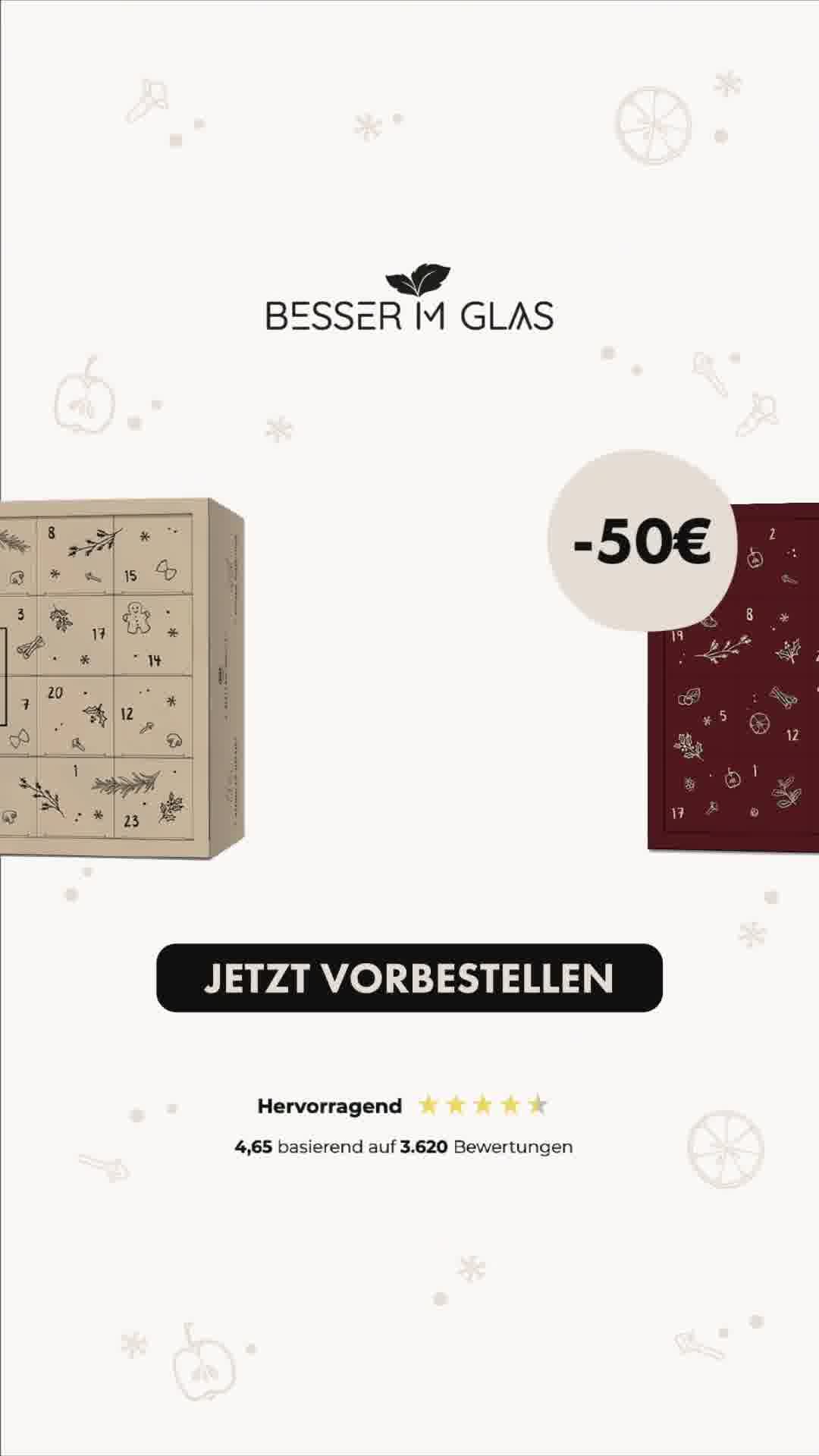 Besser im Glas Facebook ad from Aug 23, 2025