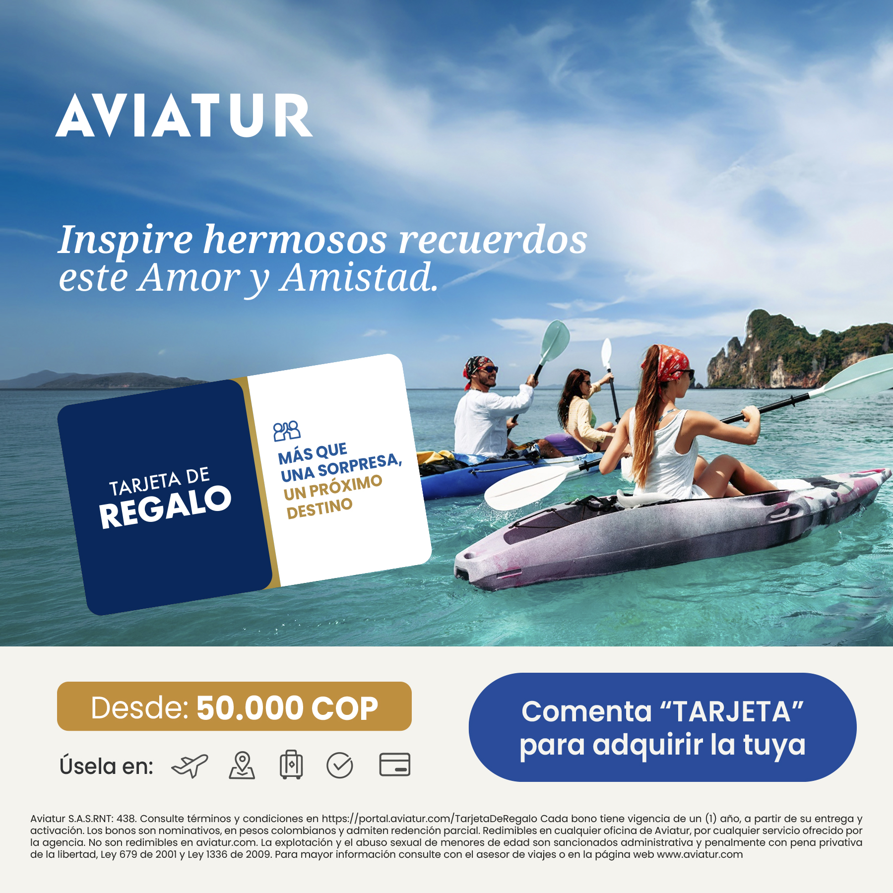 Aviatur Facebook ad