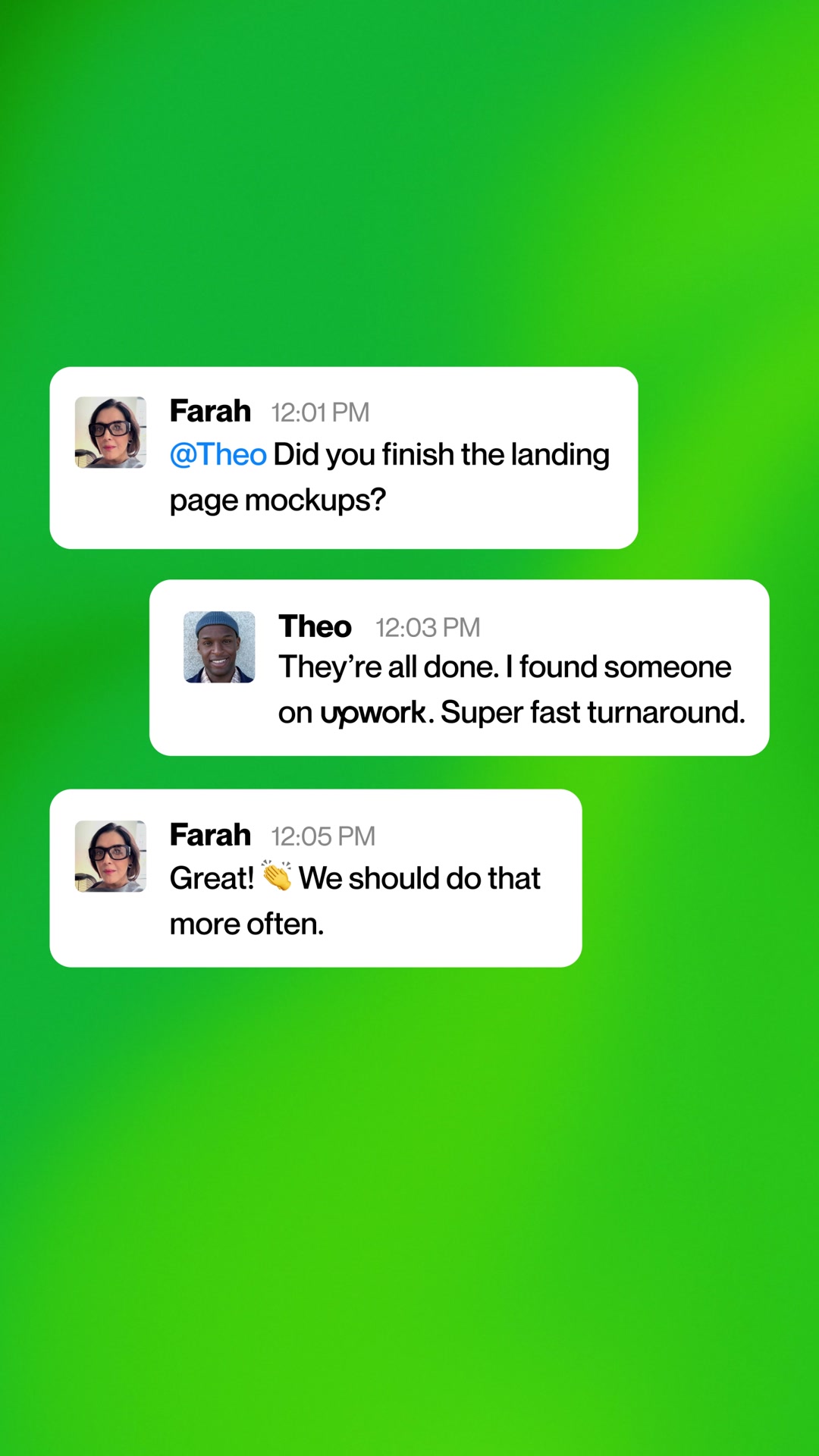 Upwork Facebook ad from Sep 1, 2026