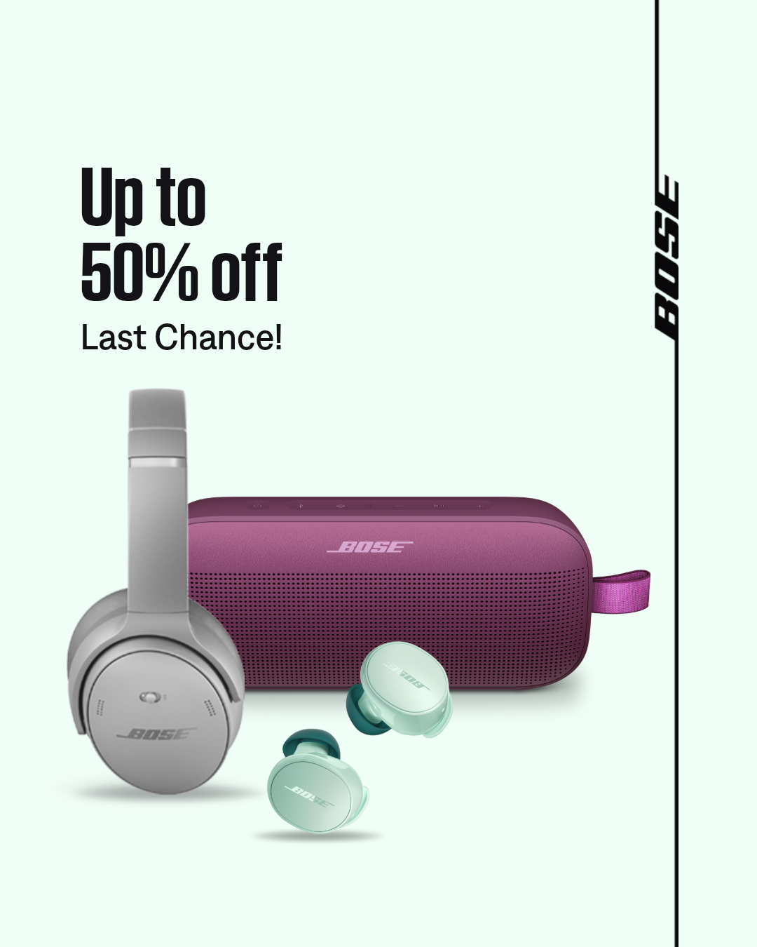 Bose Facebook ad: Fall Sale