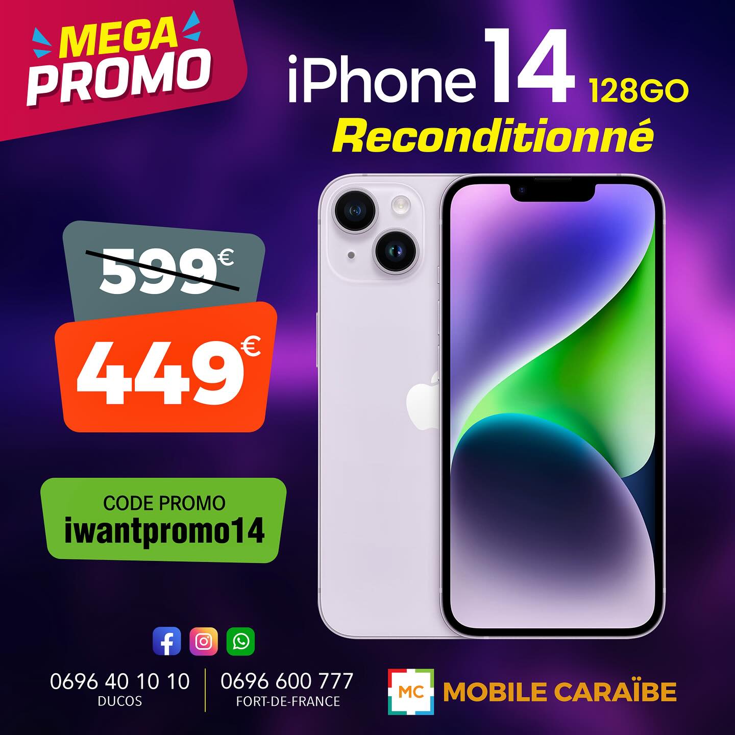Mobile caraibe Ducos  Facebook ad