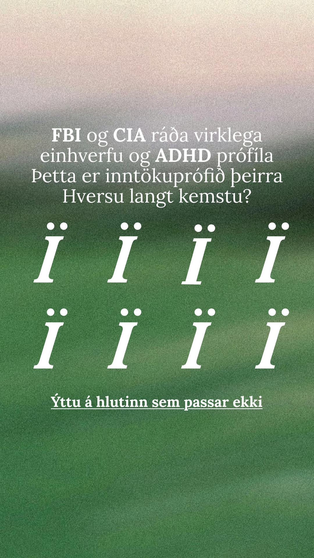 International Brain Test Facebook ad