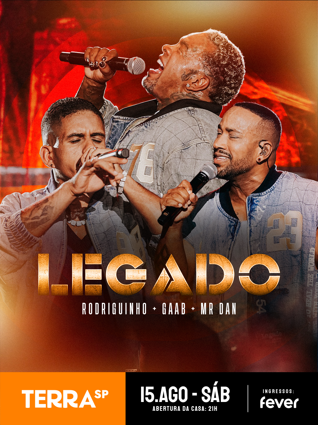 Terra SP Facebook ad: Show Legado com Rodriguinho, Gaab e Mr. Dan no Terra SP…
