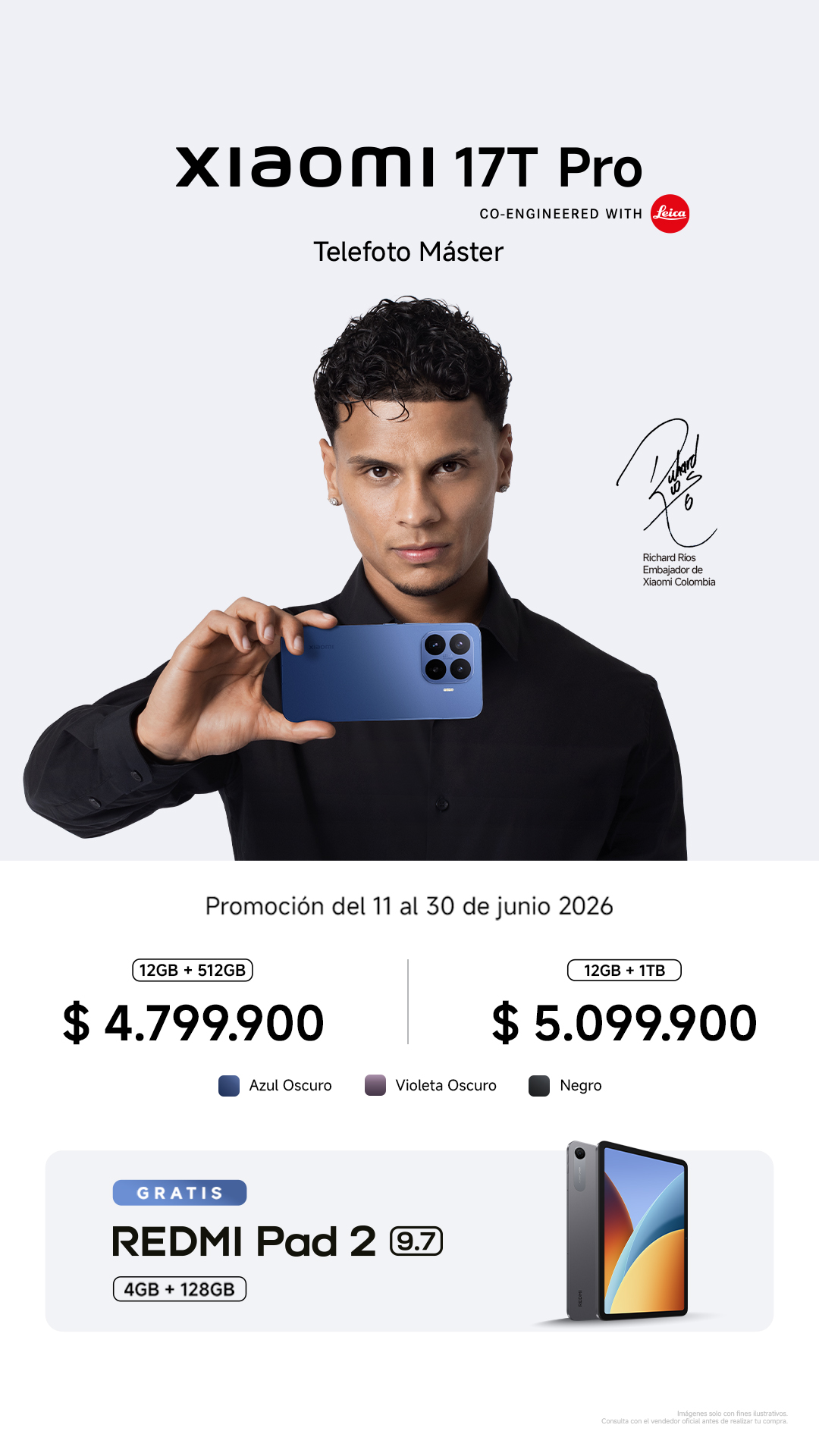 Xiaomi Colombia Facebook ad from Jun 25, 2026