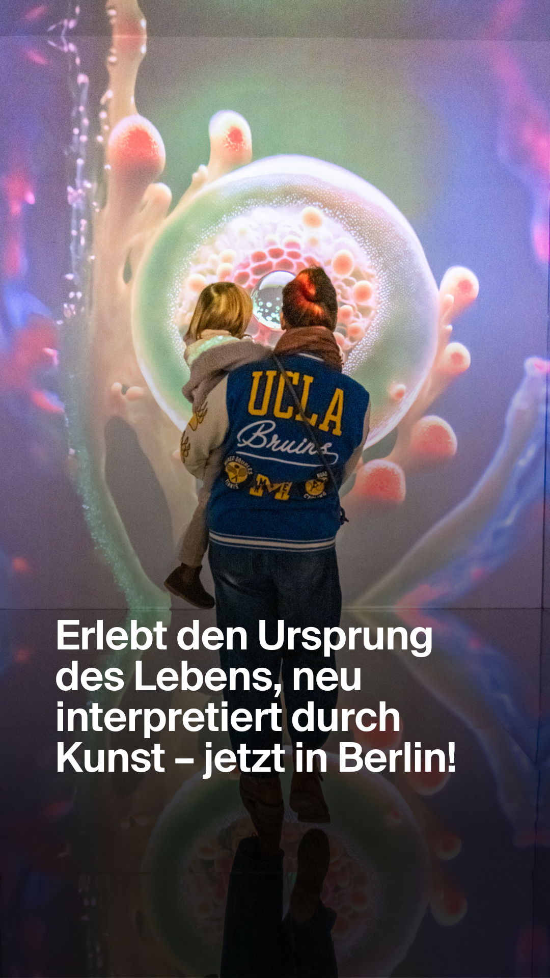 Secret Berlin Facebook ad: Der Ursprung des Lebens, neu erlebbar mit Kunst