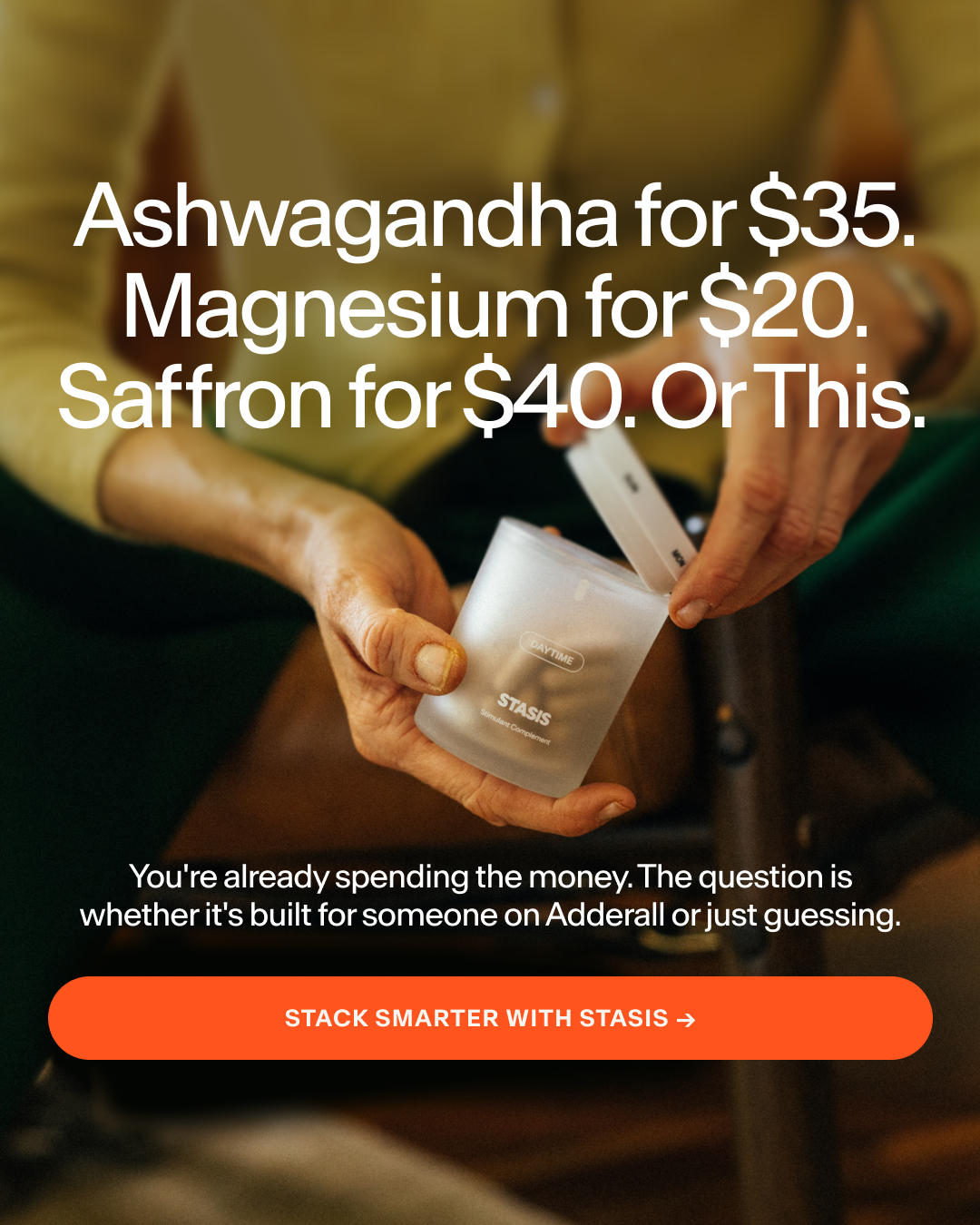 Stasis Facebook ad