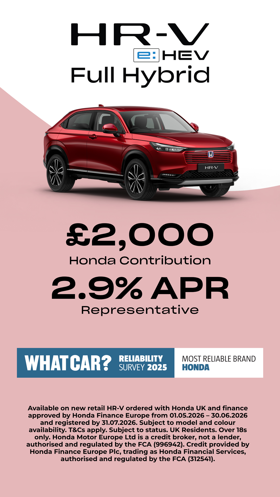 Honda UK Facebook ad