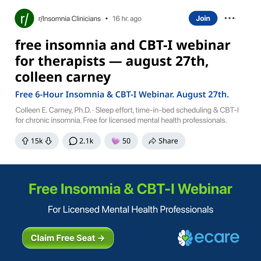 eCare Behavioral Health Institute Facebook ad