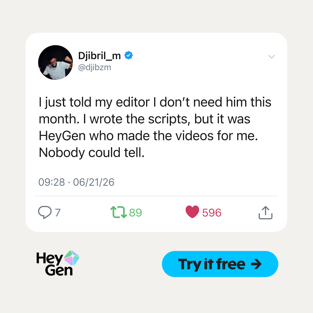 HeyGen Facebook ad