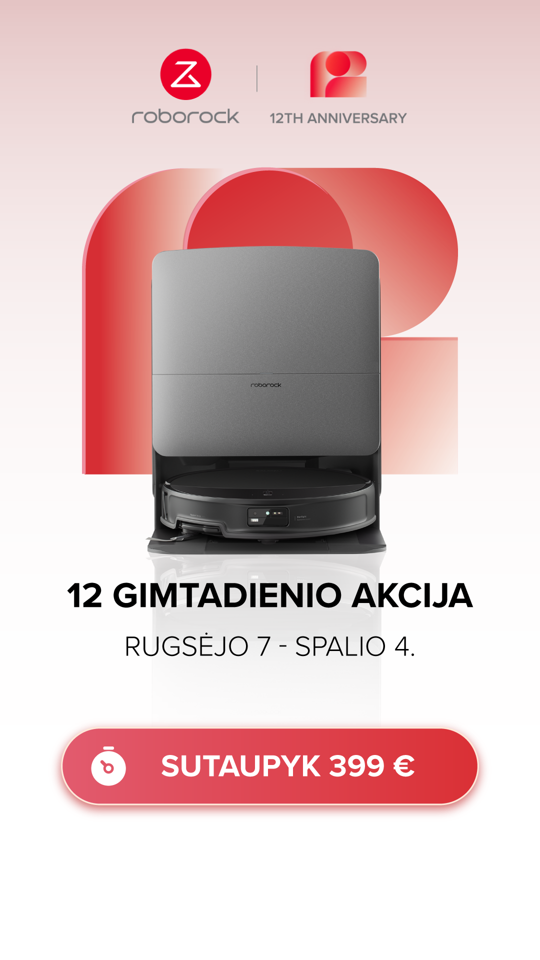 Roborock Lietuva Facebook ad: Roborock Saros 20 | Sutaupyk 399 €
