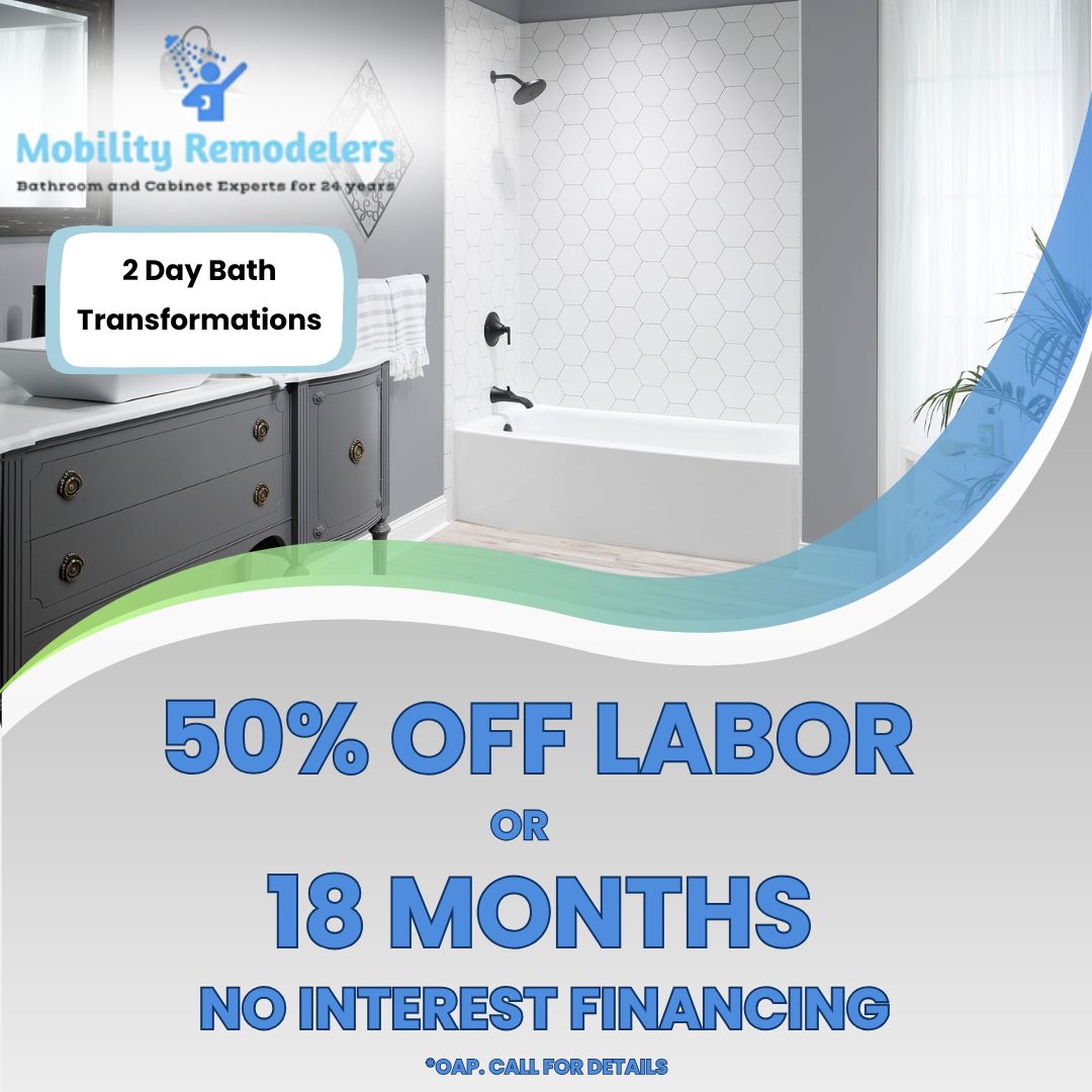 Luxury Bath By Mobility Remodelers Facebook ad: Still thinking about your dream bathroom?