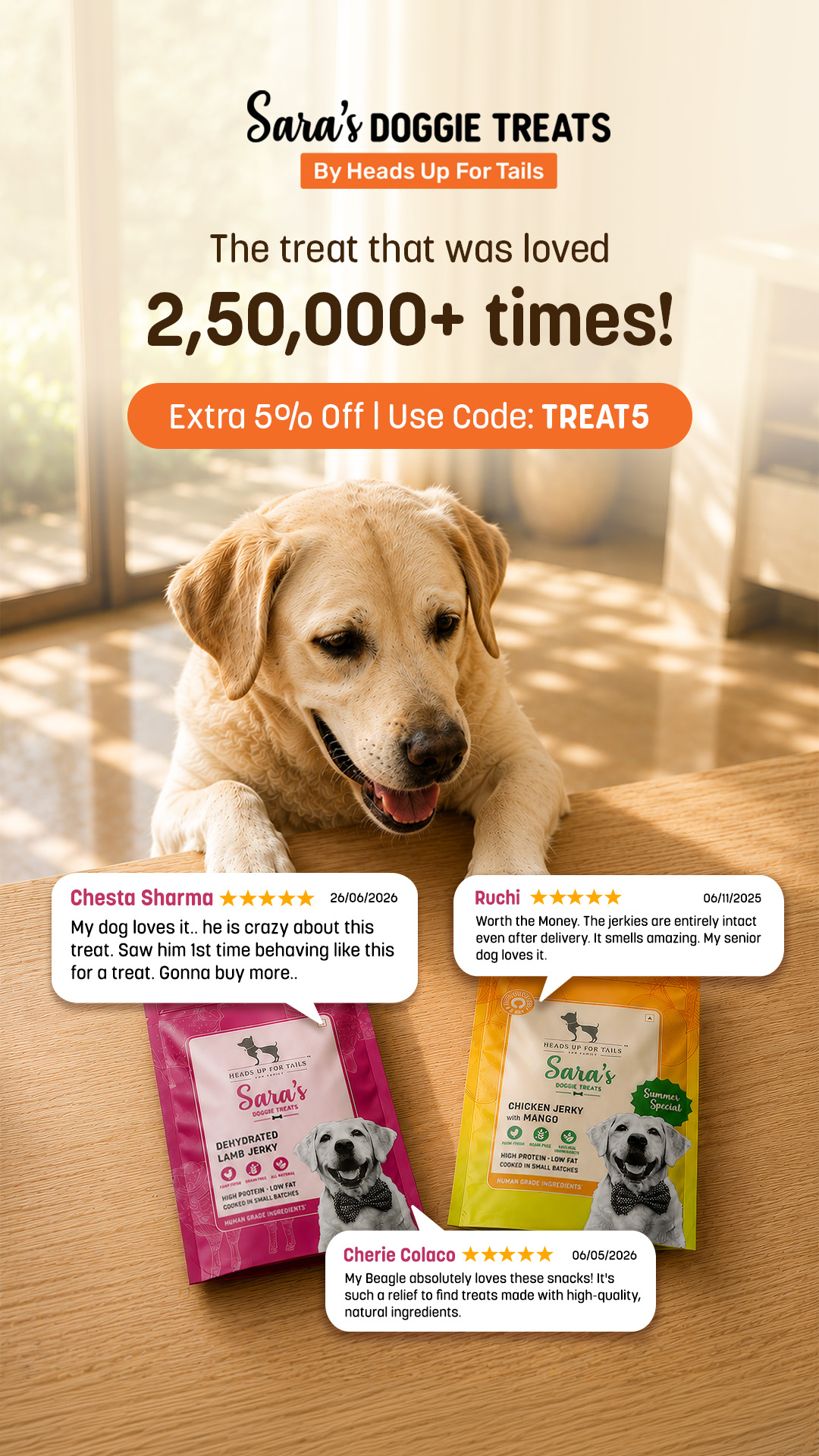 Heads Up For Tails Facebook ad