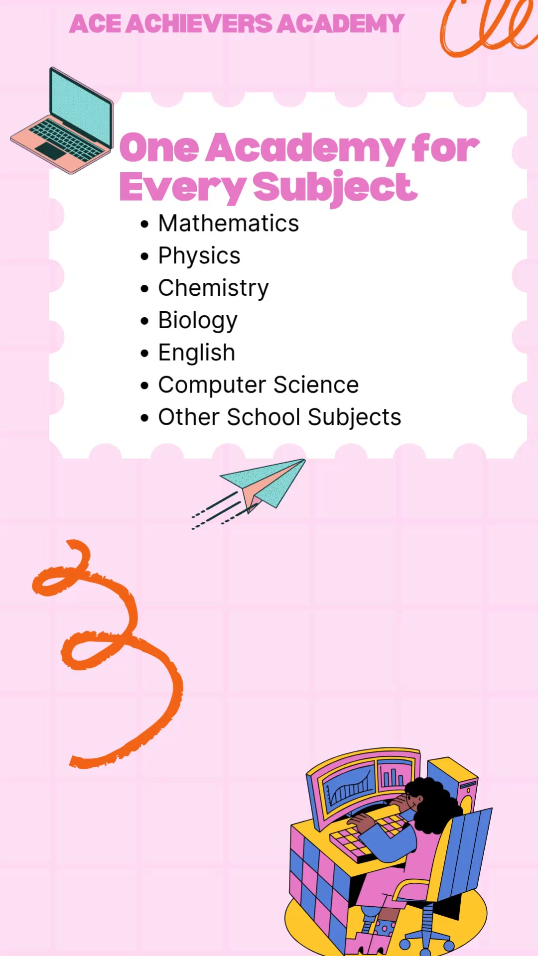 Ace Achiever Academy Facebook ad: Chat with us