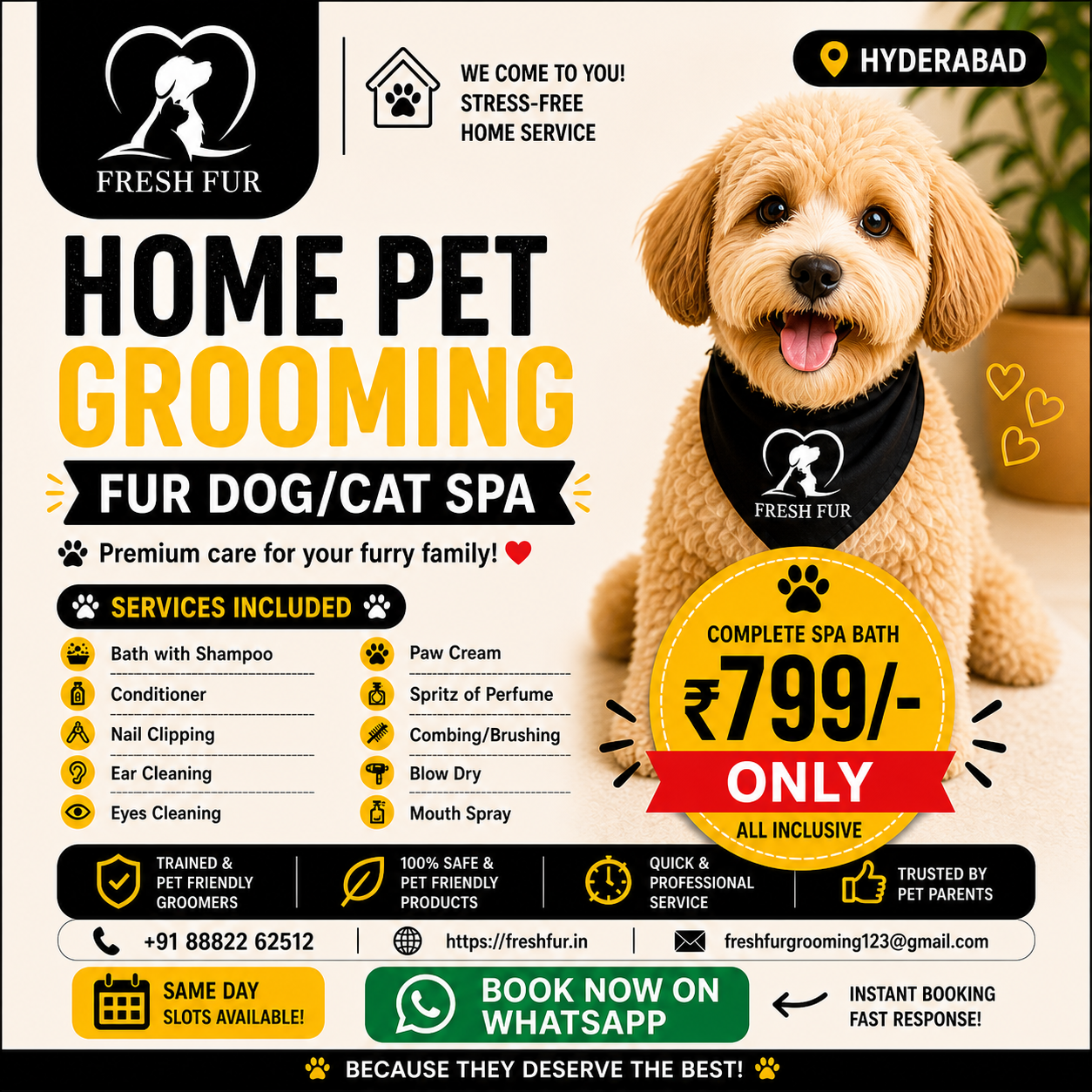 Fresh Fur Facebook ad