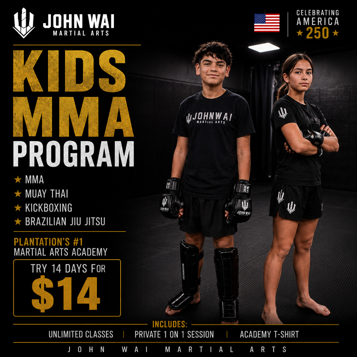 John Wai Martial Arts Facebook ad