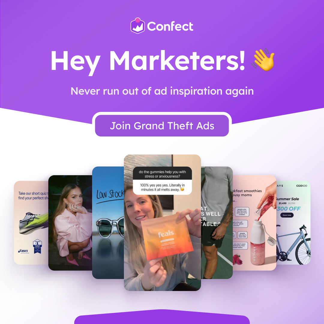 Confect Facebook ad