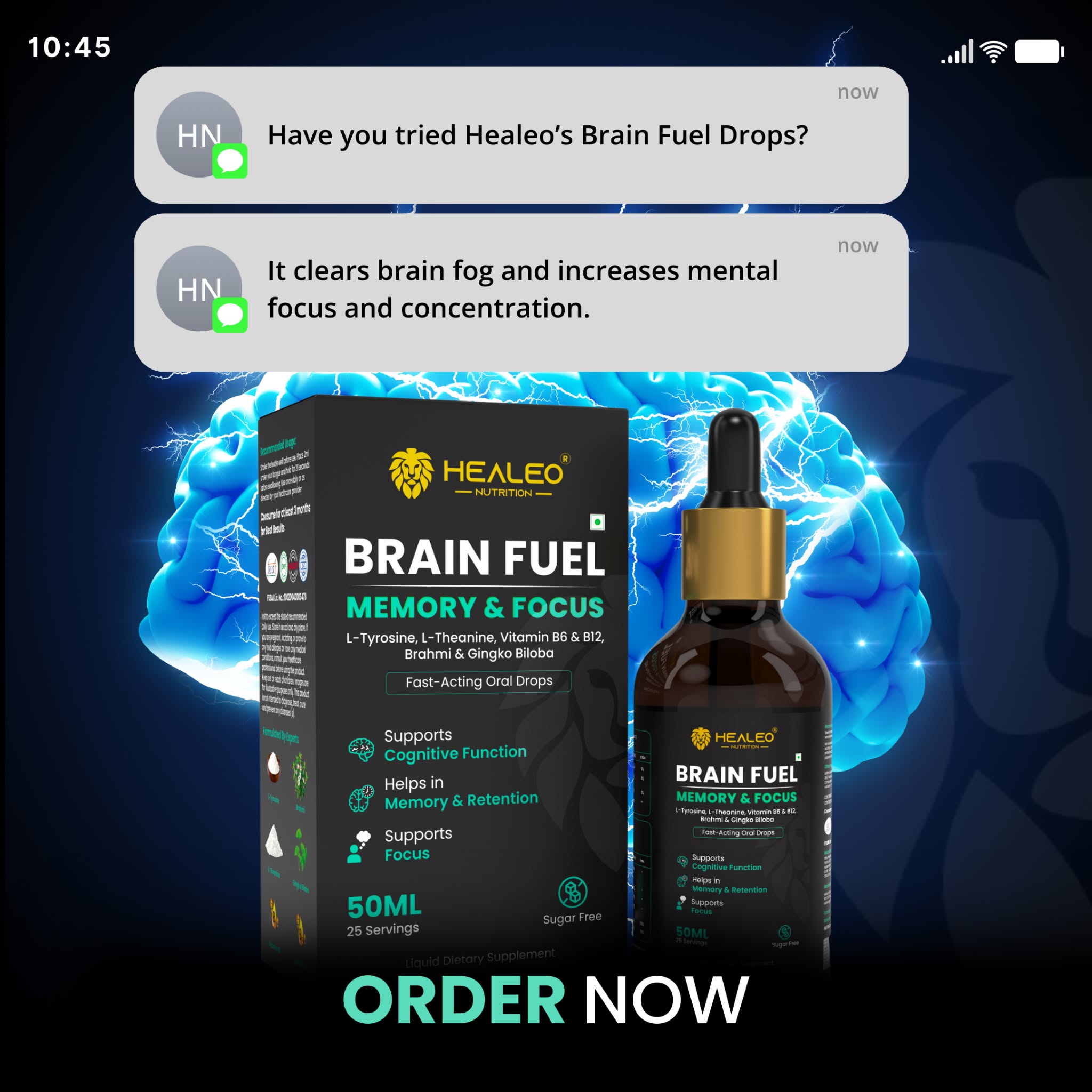 Healeo Nutrition Facebook ad