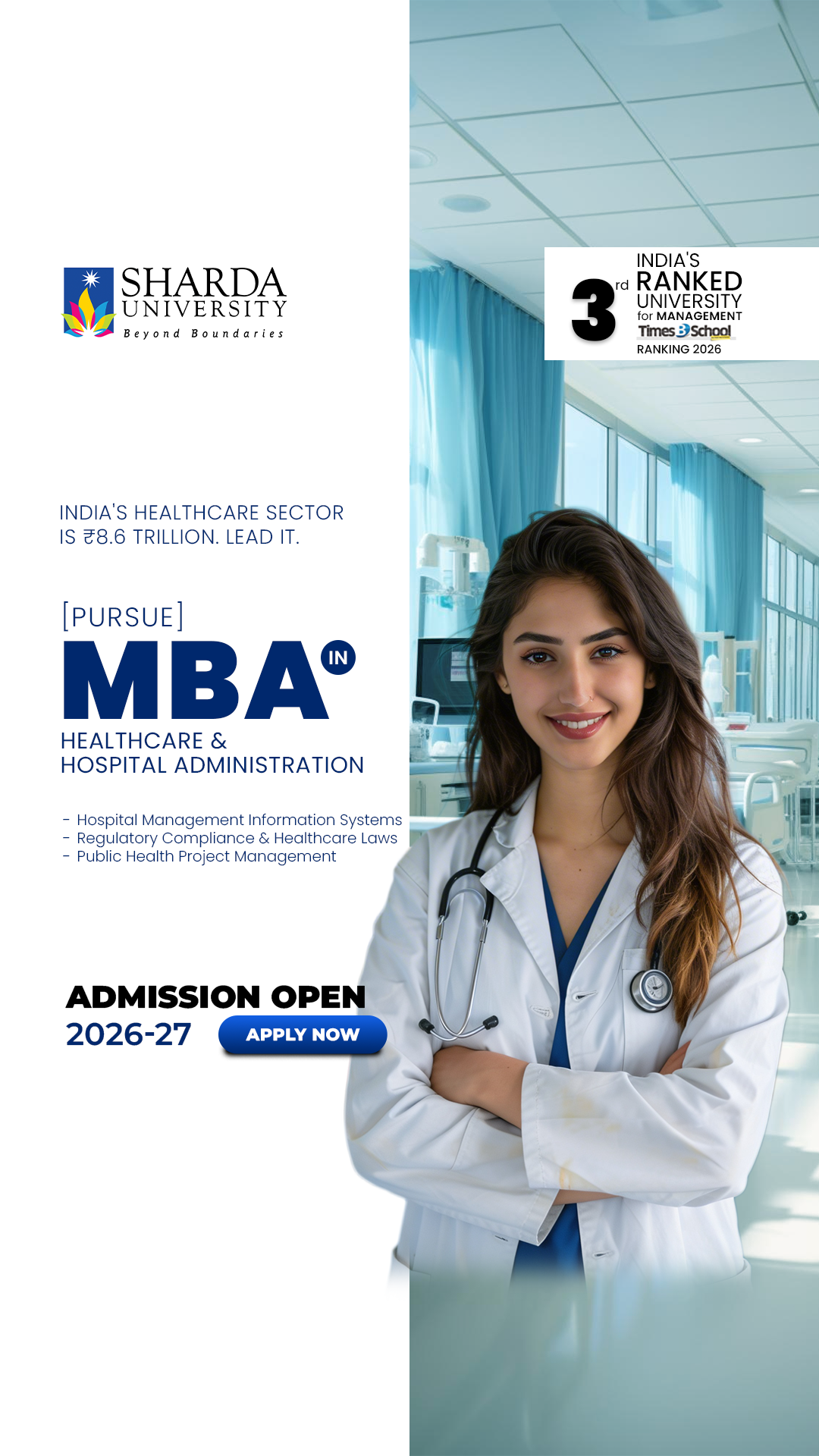 Sharda University Facebook ad