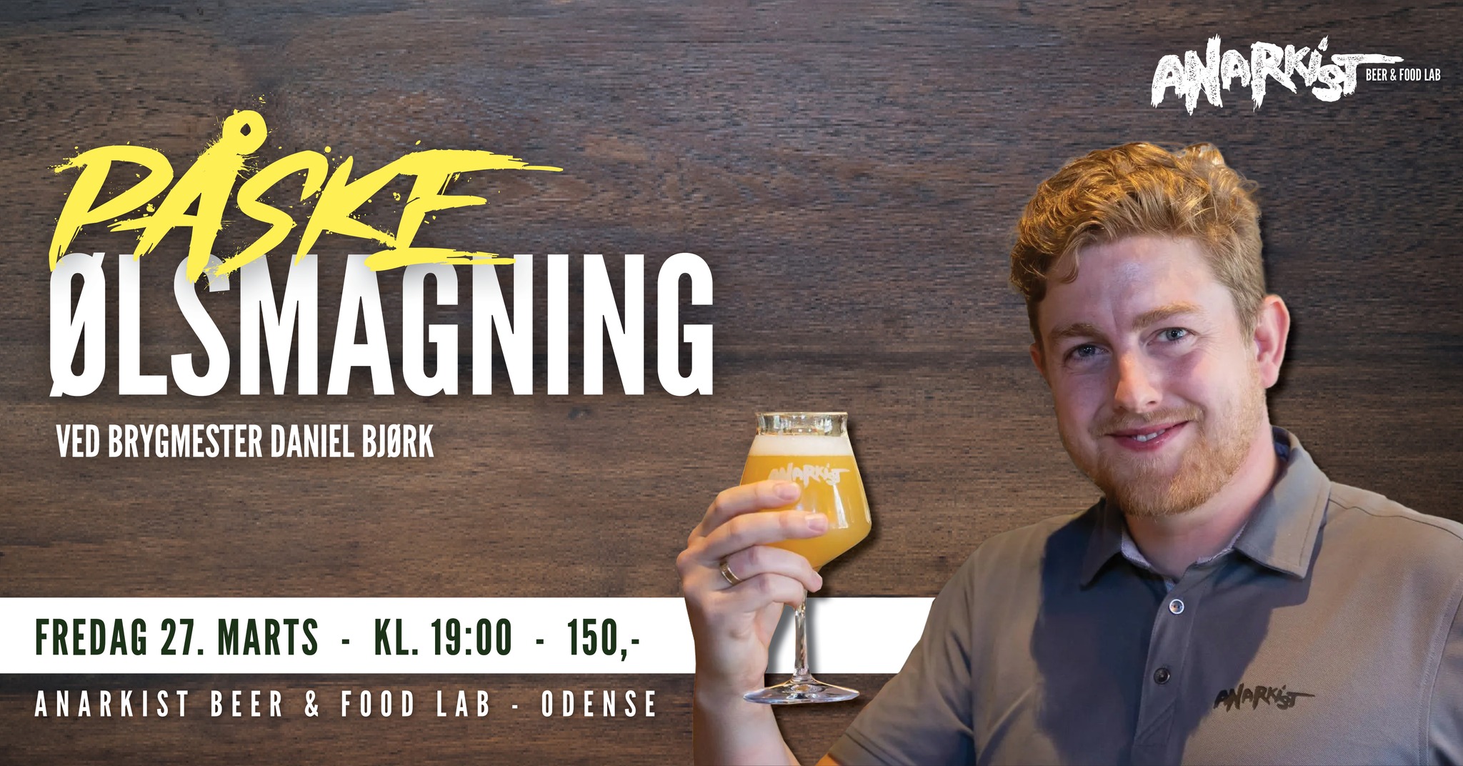 Anarkist - Beer & Food Lab Facebook ad: Anarkist Påskeølsmagning ved Brygmester Daniel Bjørk