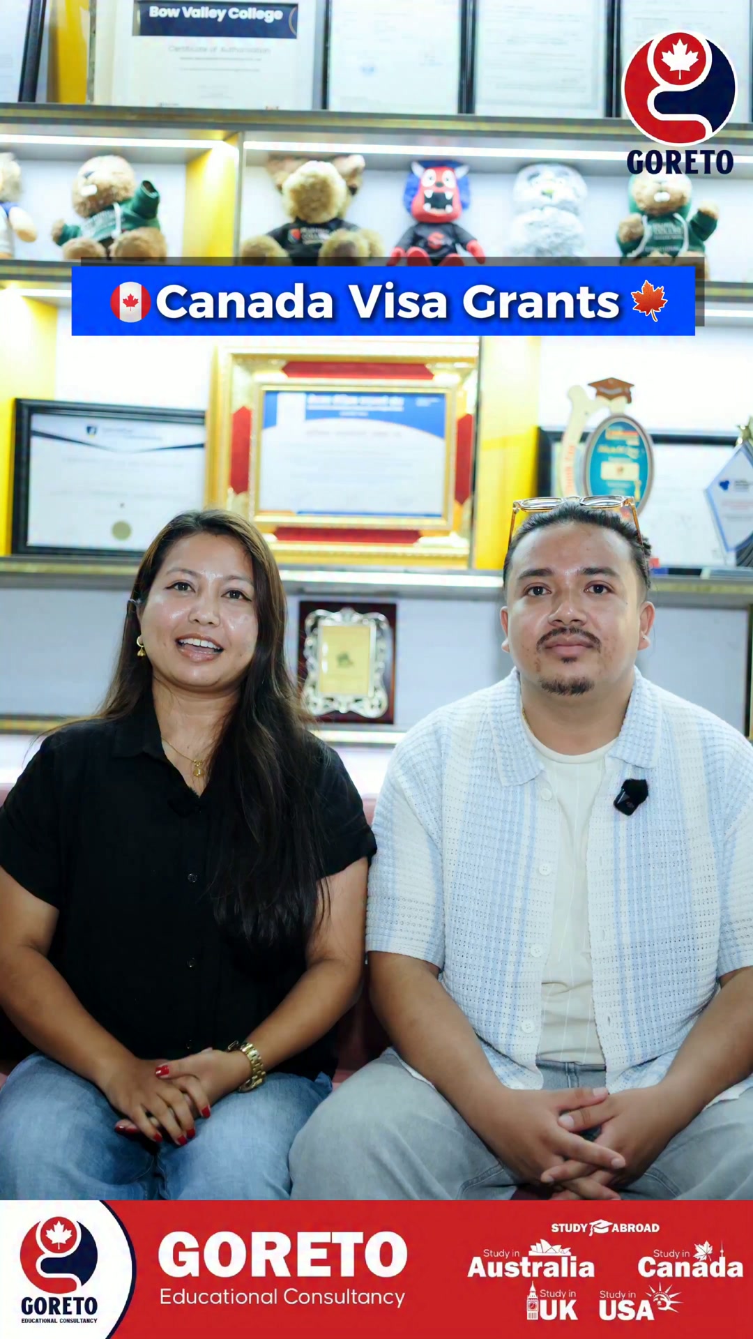 Goreto Consultancy Facebook ad: Dreaming of studying in Canada, the UK, the…