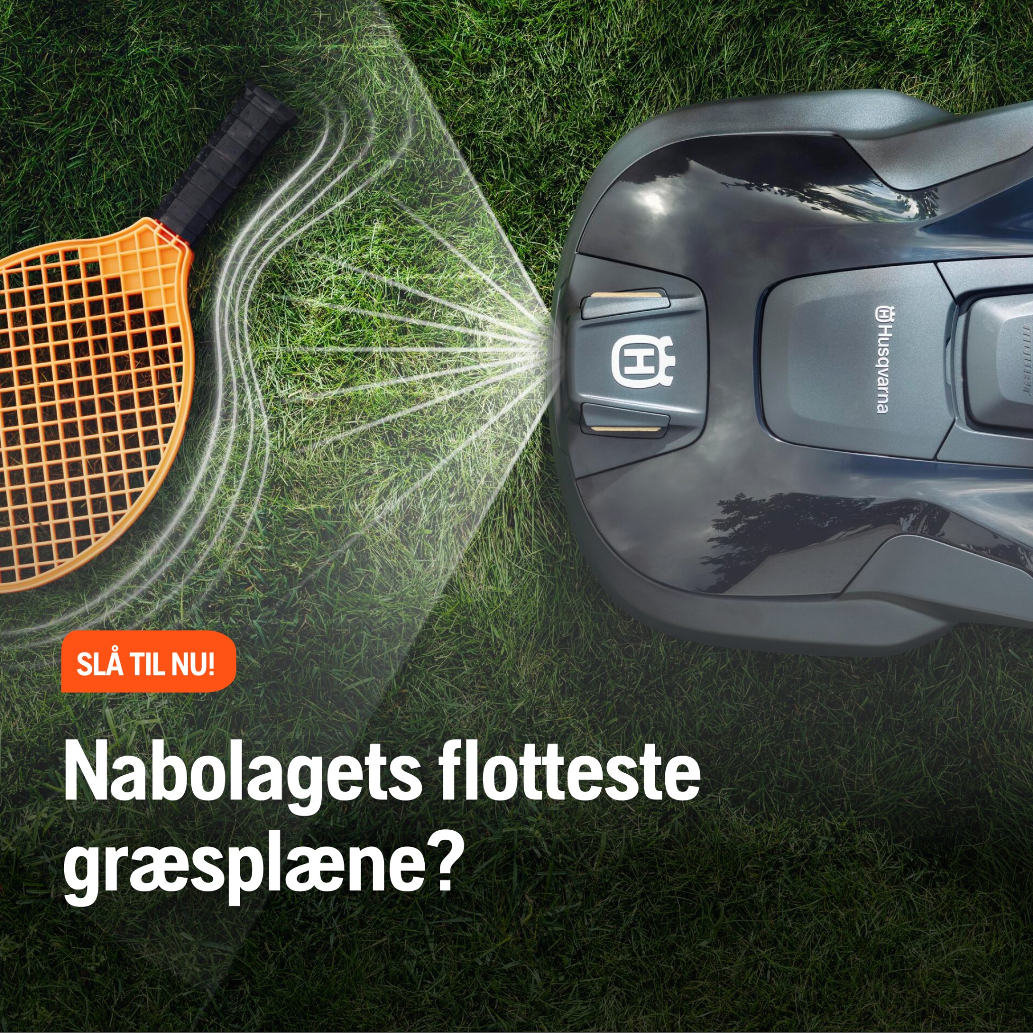 A-T Pejse, Skov & Havecenter Facebook ad: Vil du have nabolagets flotteste græsplæne til sommer?
