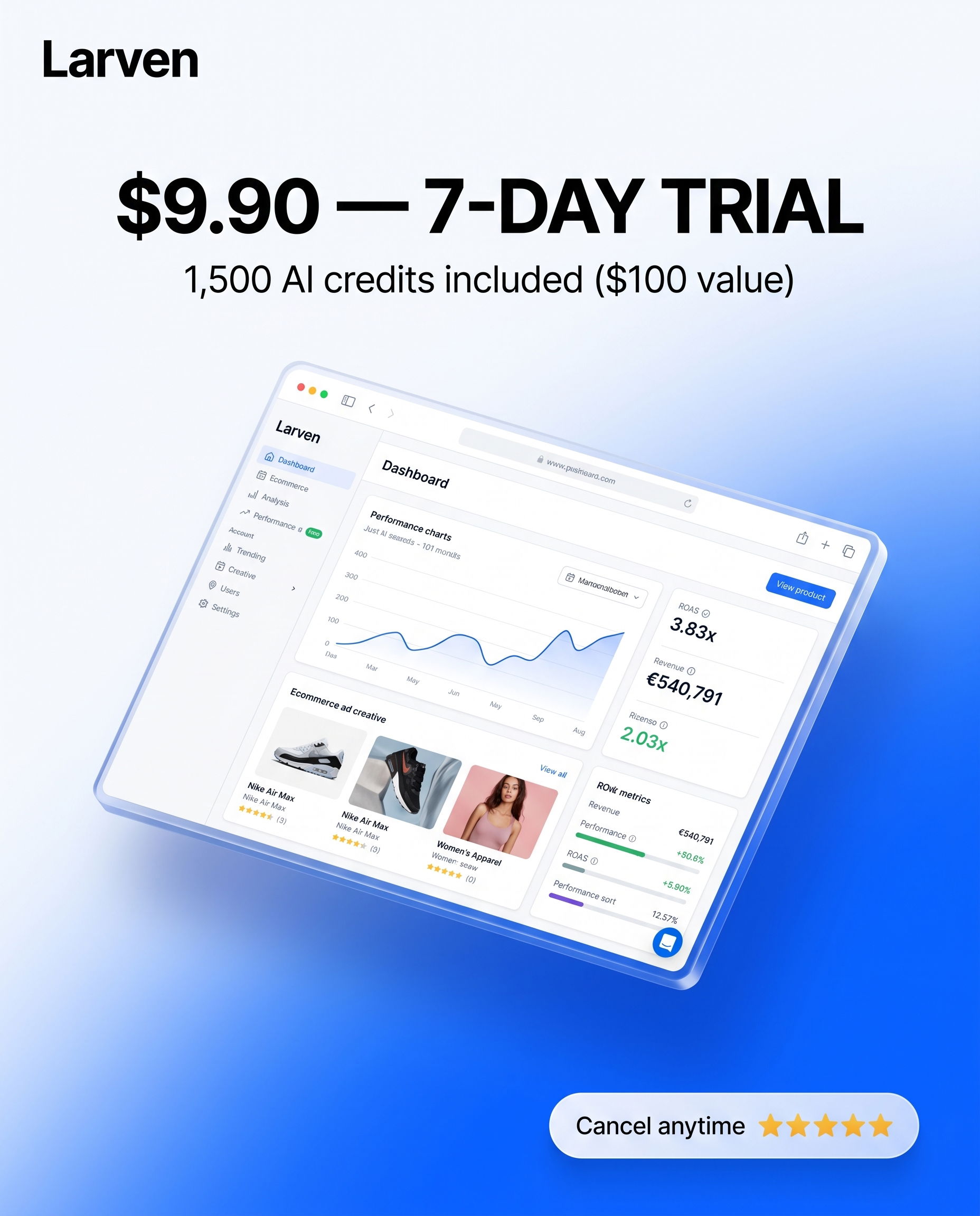 Larven AI Facebook ad