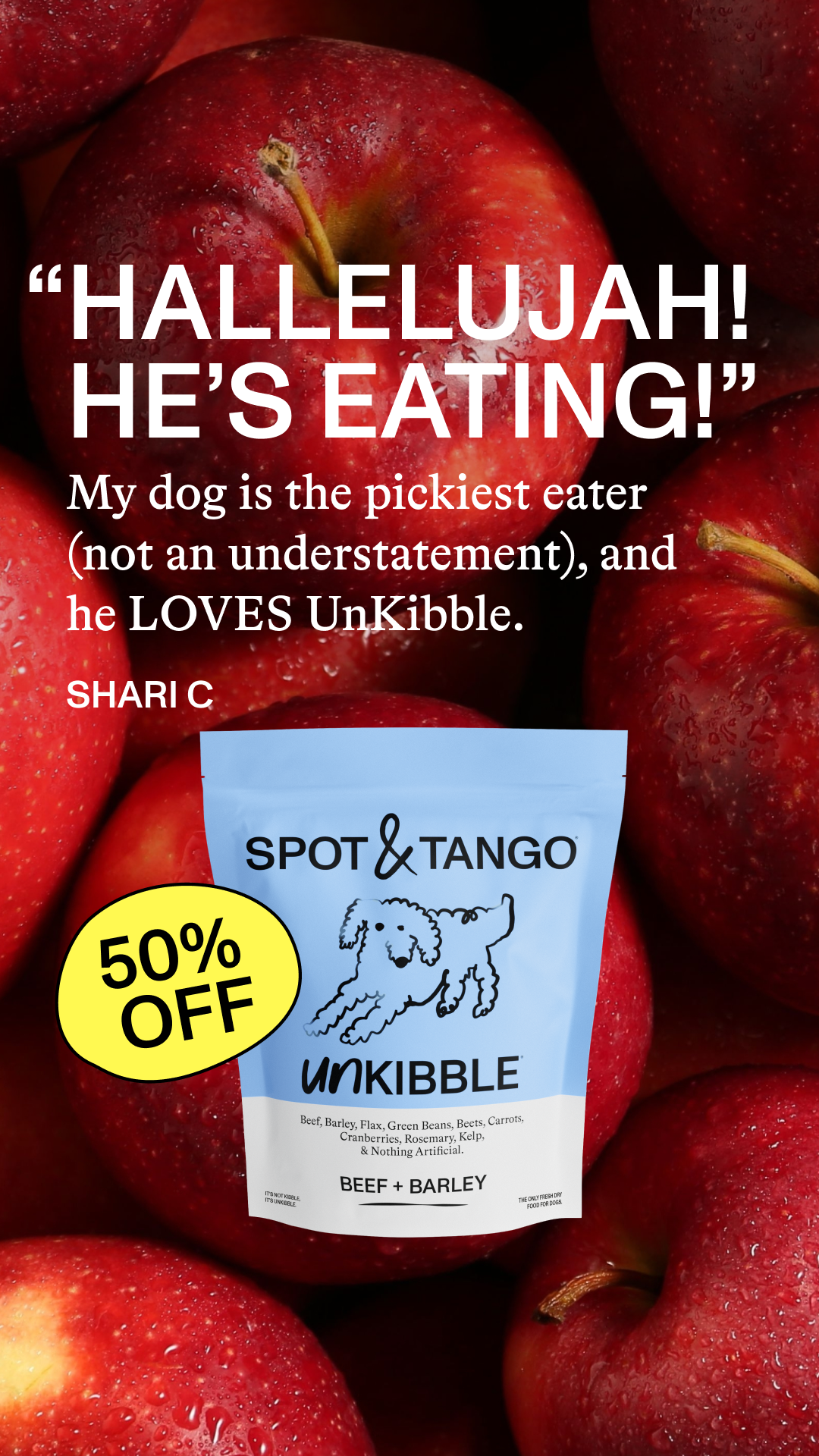 Spot and Tango Facebook ad