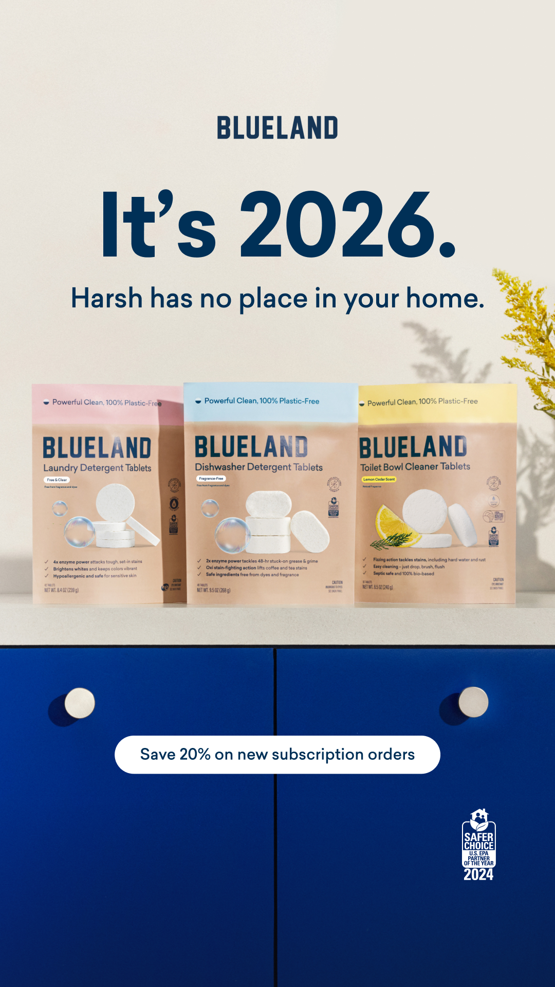 Blueland Facebook ad