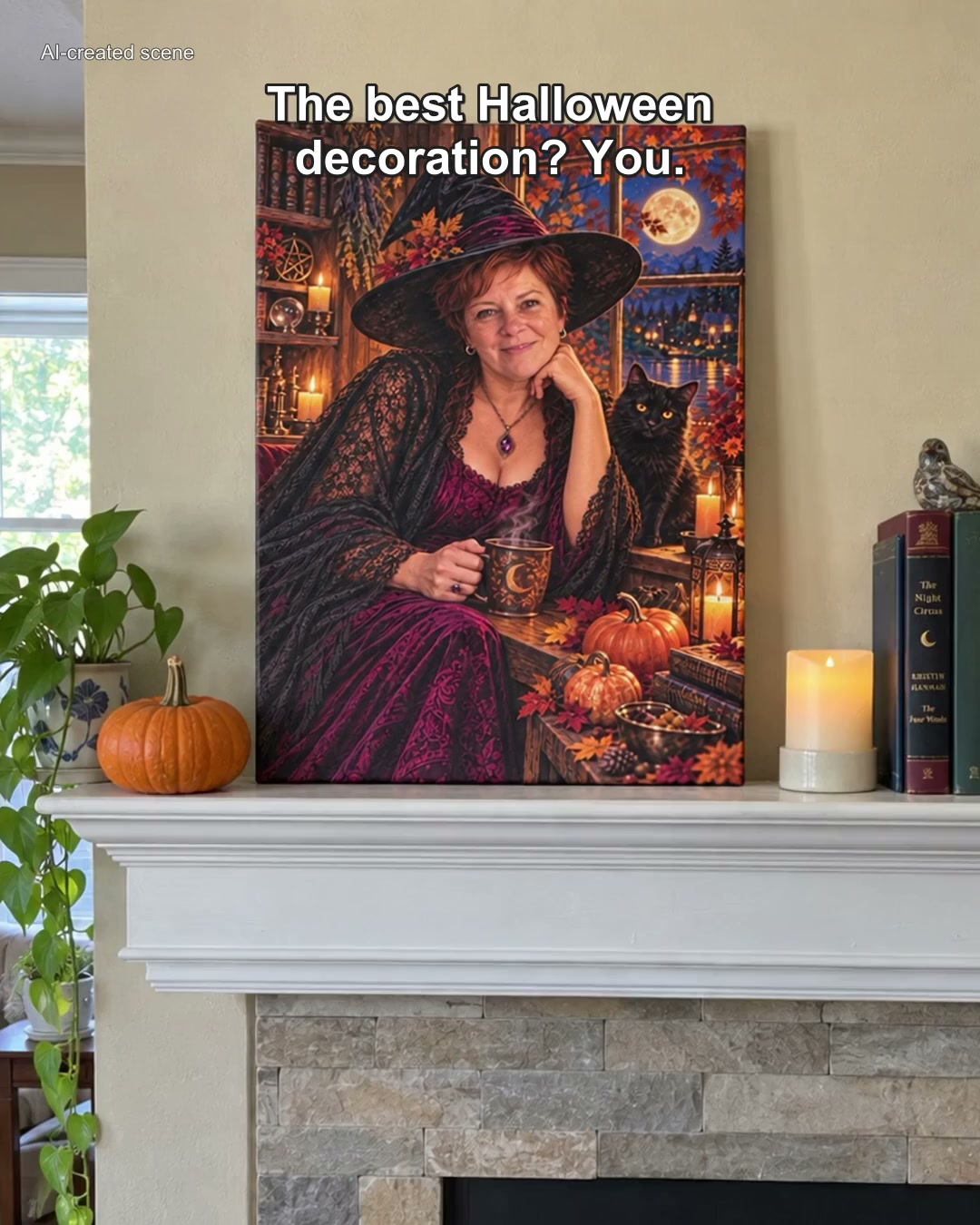 PortraitGift.Com Facebook ad: The Best Halloween Decoration? You.