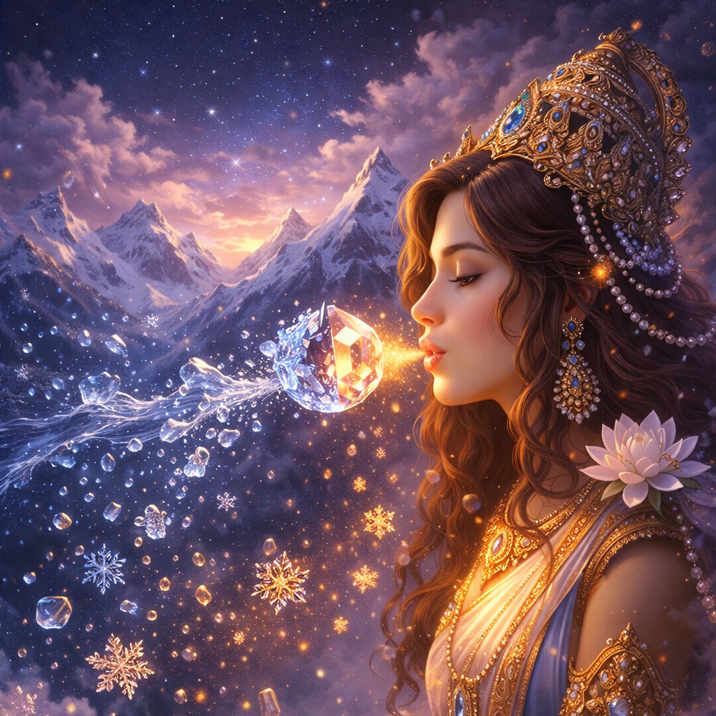 Frog Date Facebook ad: Saraswati is the embodiment of the Word itself…