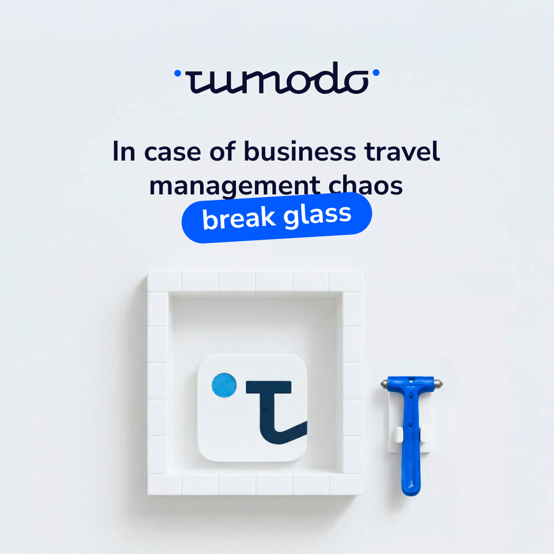 Tumodo - Corporate Travel Platform Facebook ad: Control Business Travel Before It Hits Your Budget