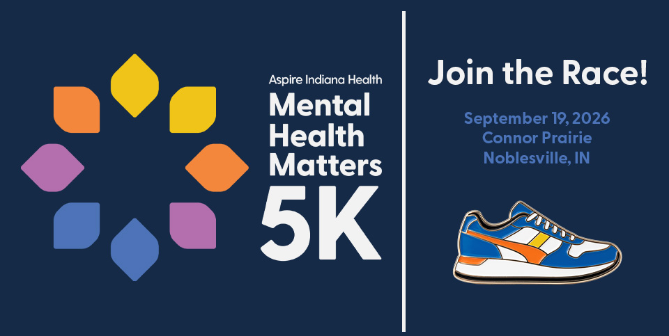 Aspire Indiana Health Facebook ad: Mental Health Matters 5K