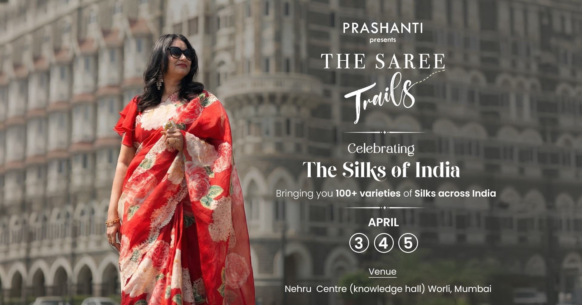 Prashanti Facebook ad: Prashanti's Saree Trails @ Mumbai | Silks of India Edition…