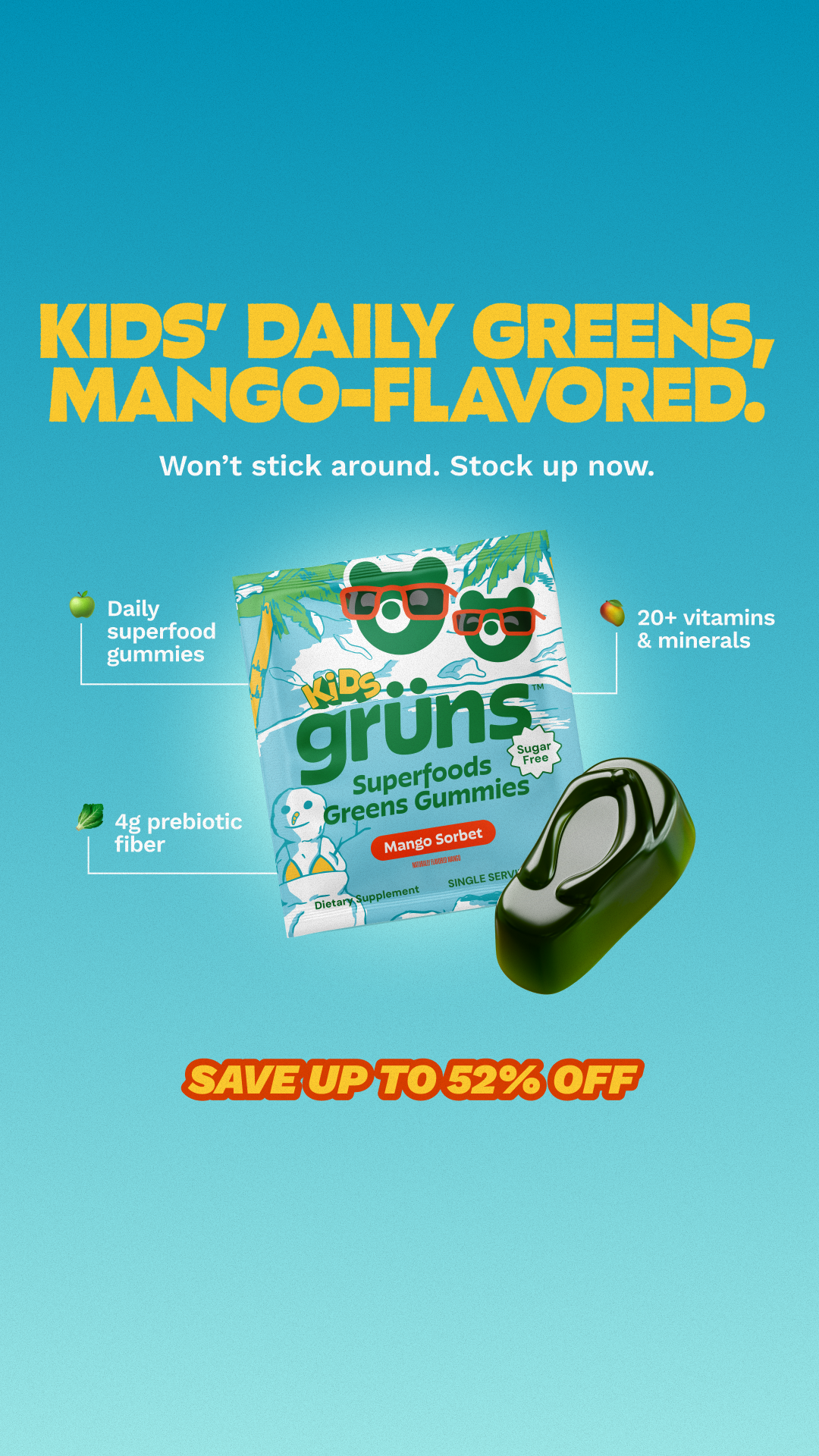 Grüns Kids Facebook ad