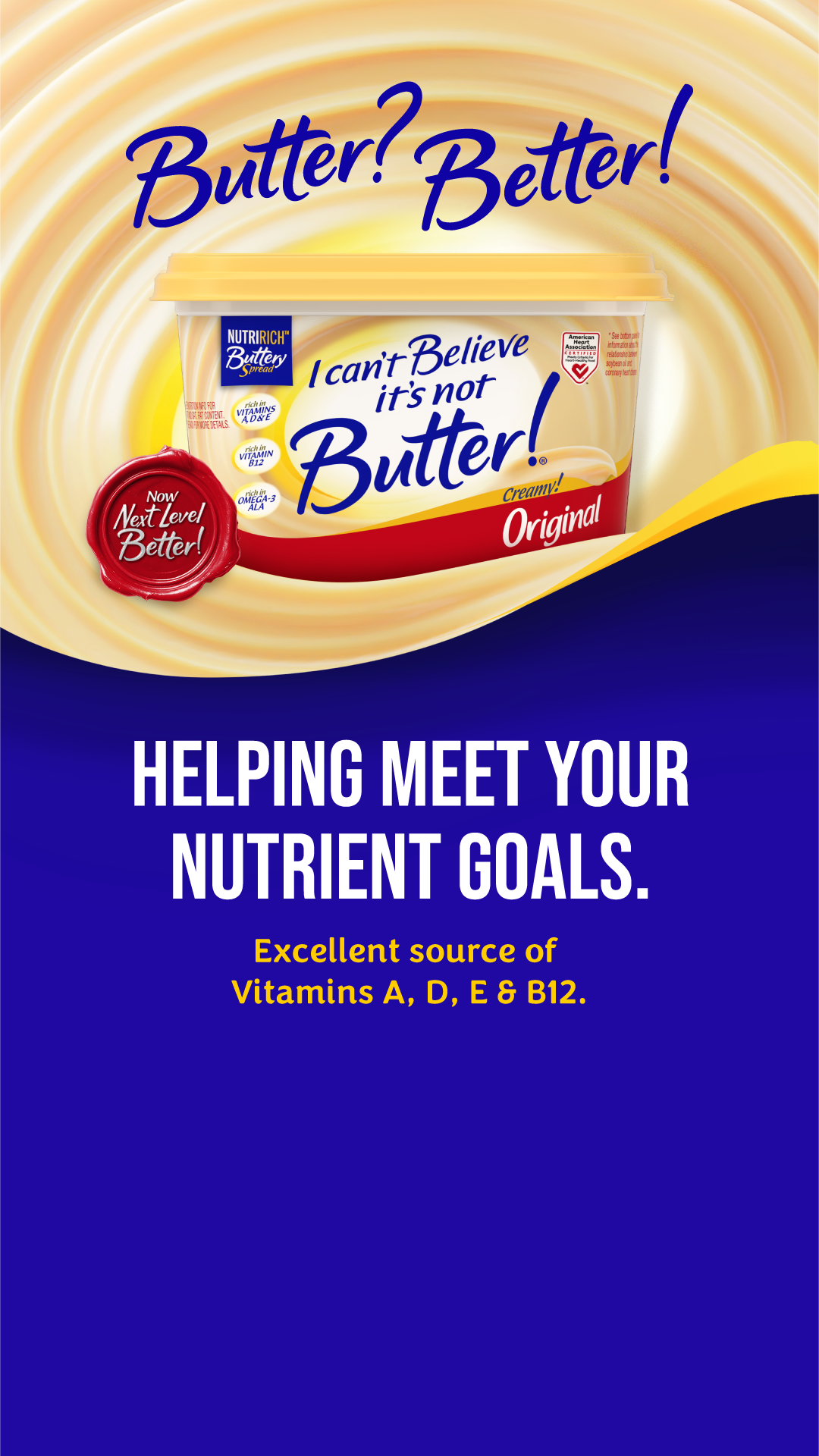 I Can't Believe It's Not Butter Facebook ad from Feb 20, 2026