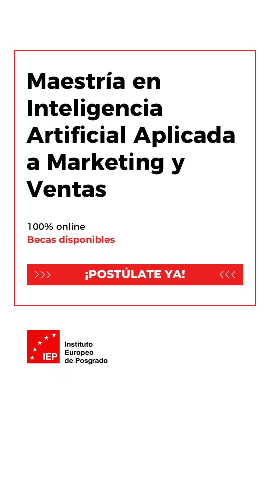 IEP - Instituto Europeo de Posgrado Facebook ad