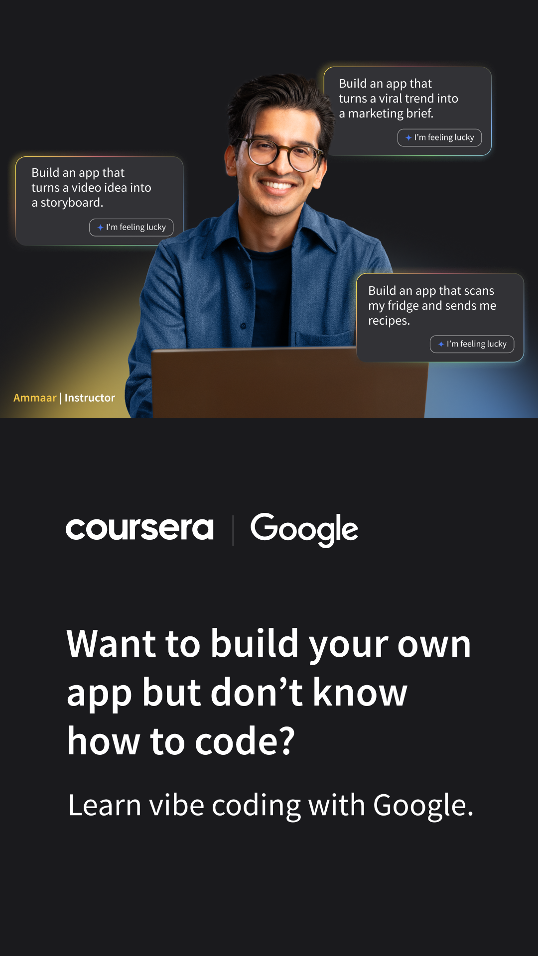 Coursera Facebook ad